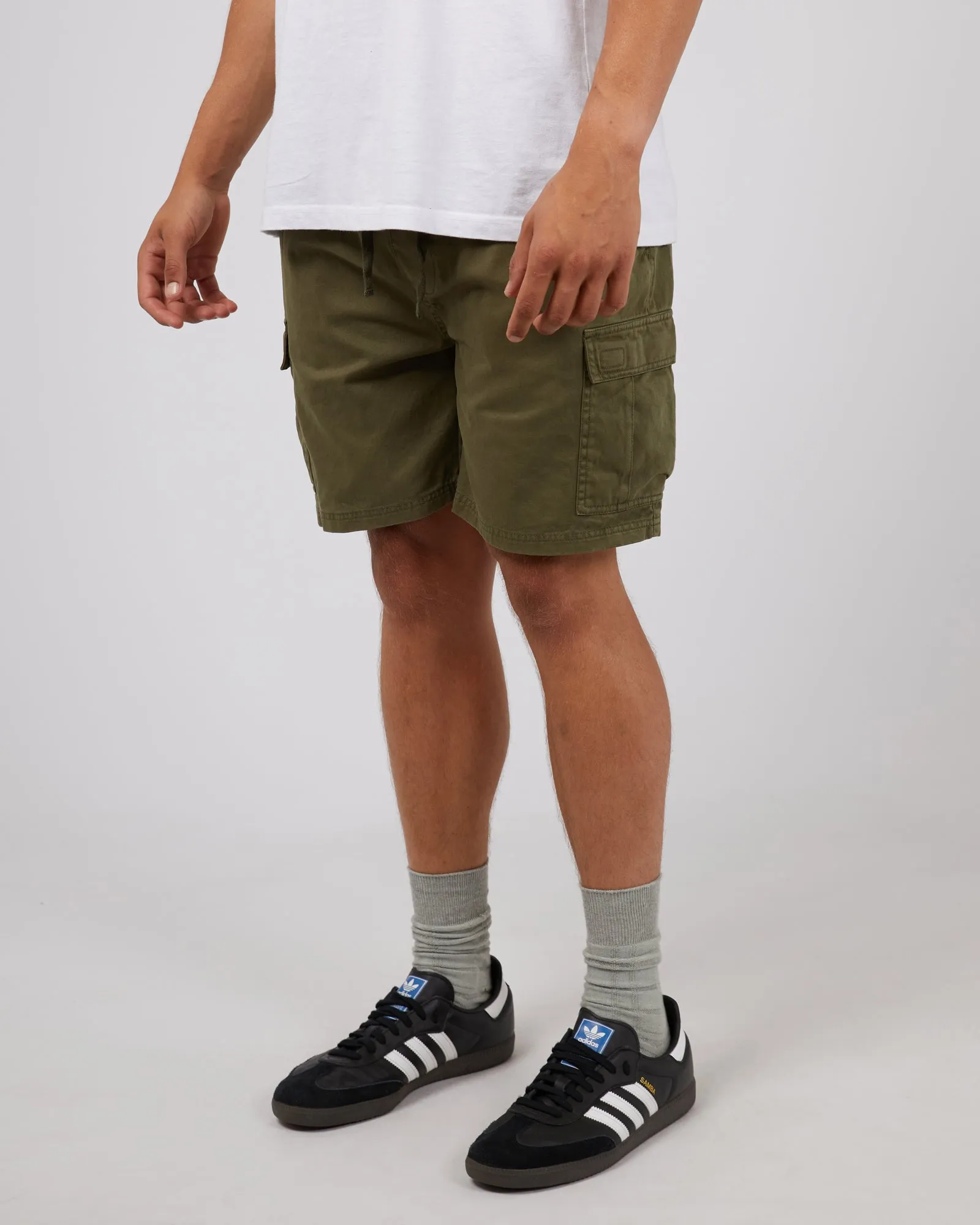 Printed design Utility Cargo Short Khaki
