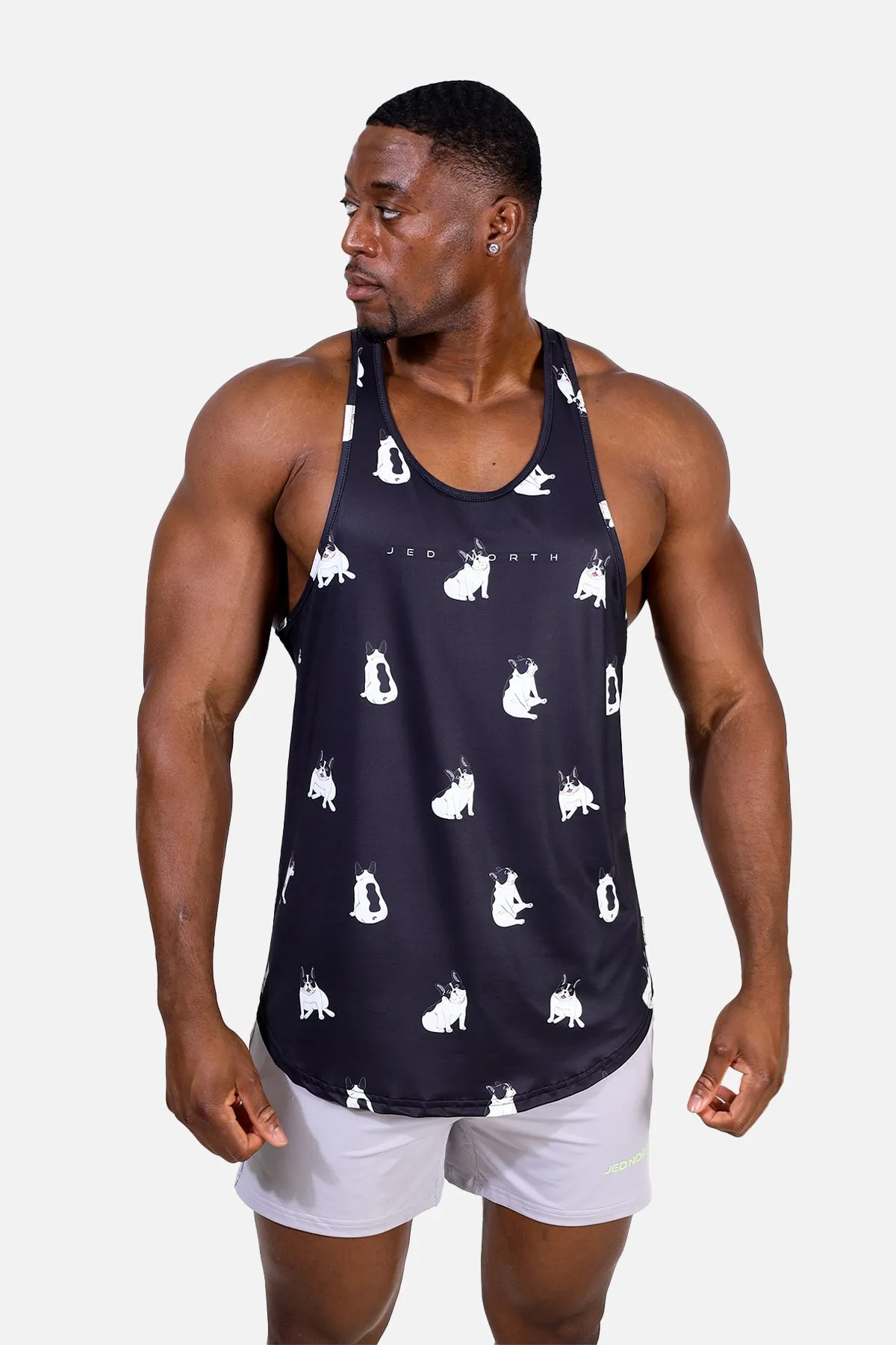 Graphic Muscle Stringer - Bulldogs Soft Flexible Mesh Lining