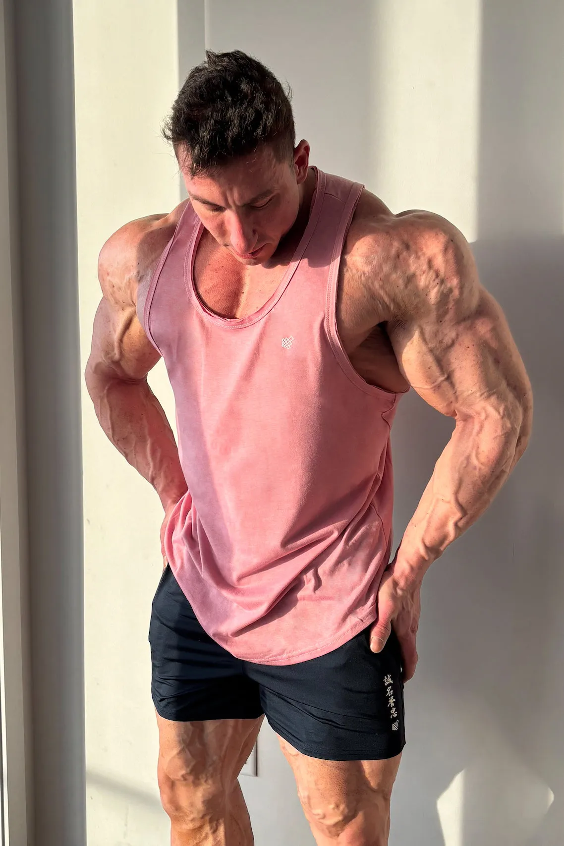 high - precision Vital Raw-Hem Tank Top 2.0 - Salmon Pink