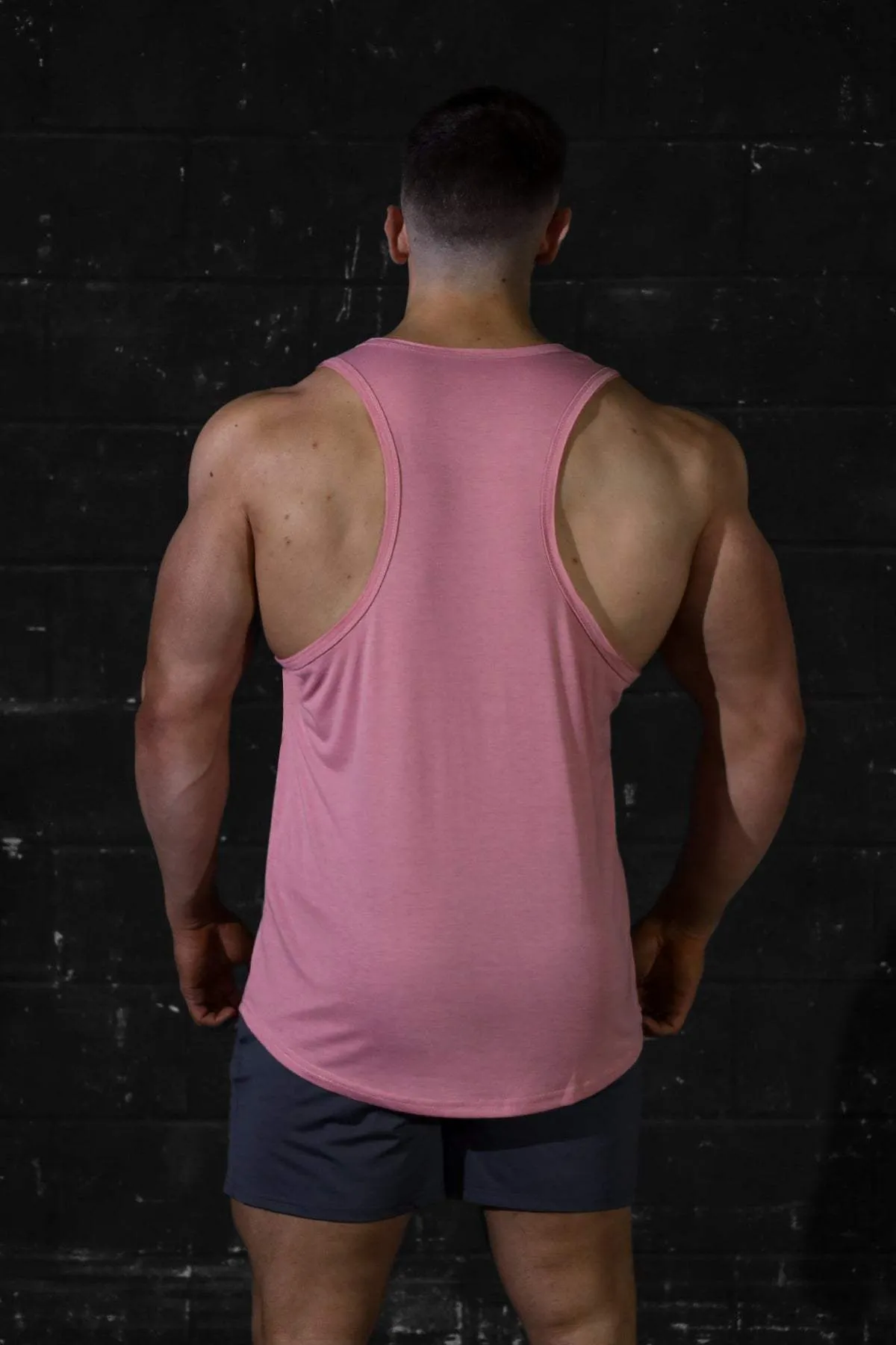 Durable Stitching Vital Raw-Hem Tank Top 2.0 - Salmon Pink