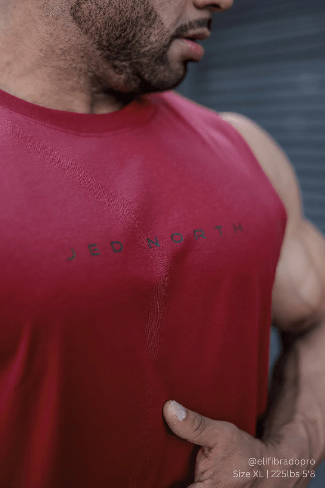 Research - enabling Lightweight Comfort Apollo Men's Sleeveless Training Tee - Crimson Red
