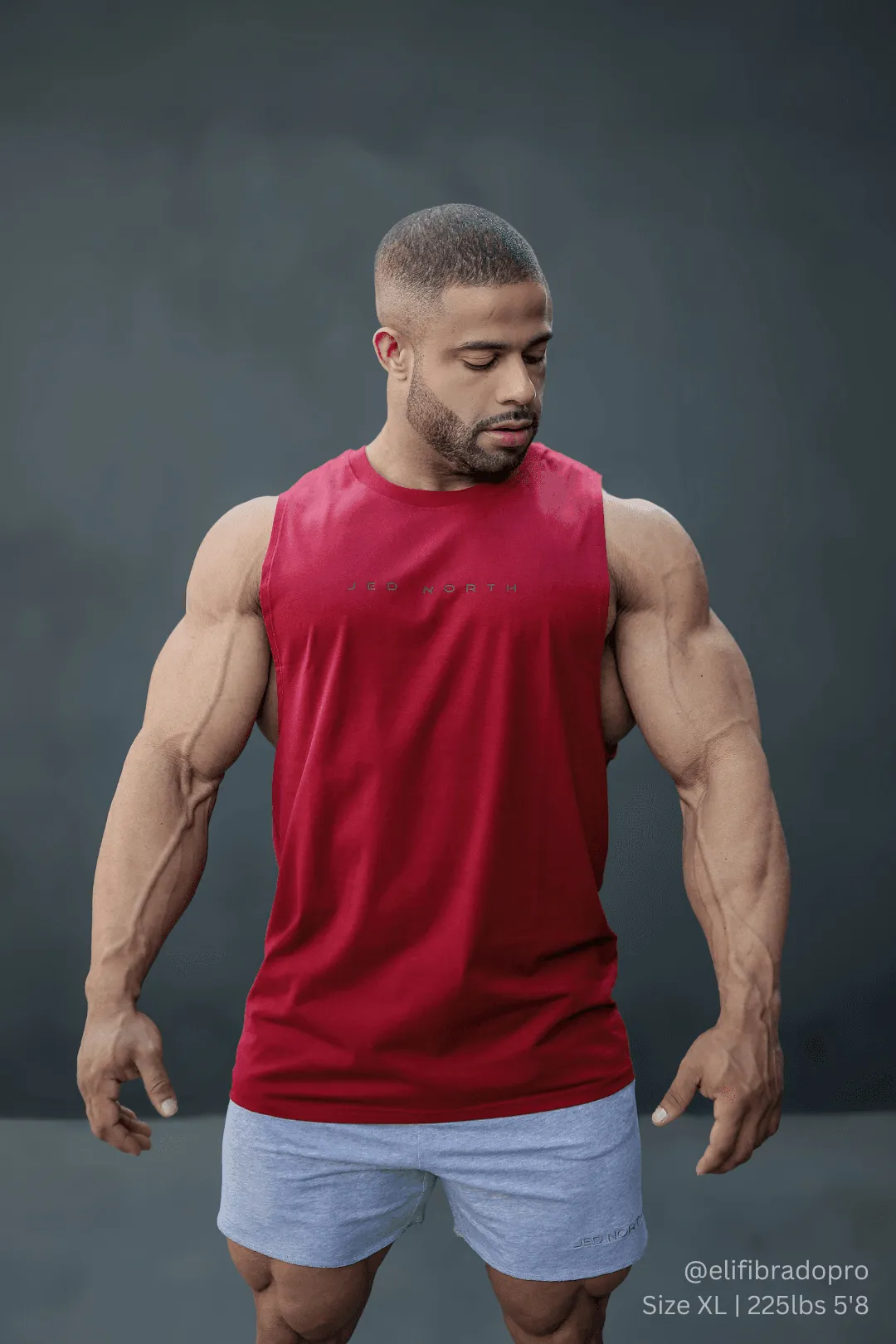 Apollo Men's Sleeveless Training Tee - Crimson Red difficult to install