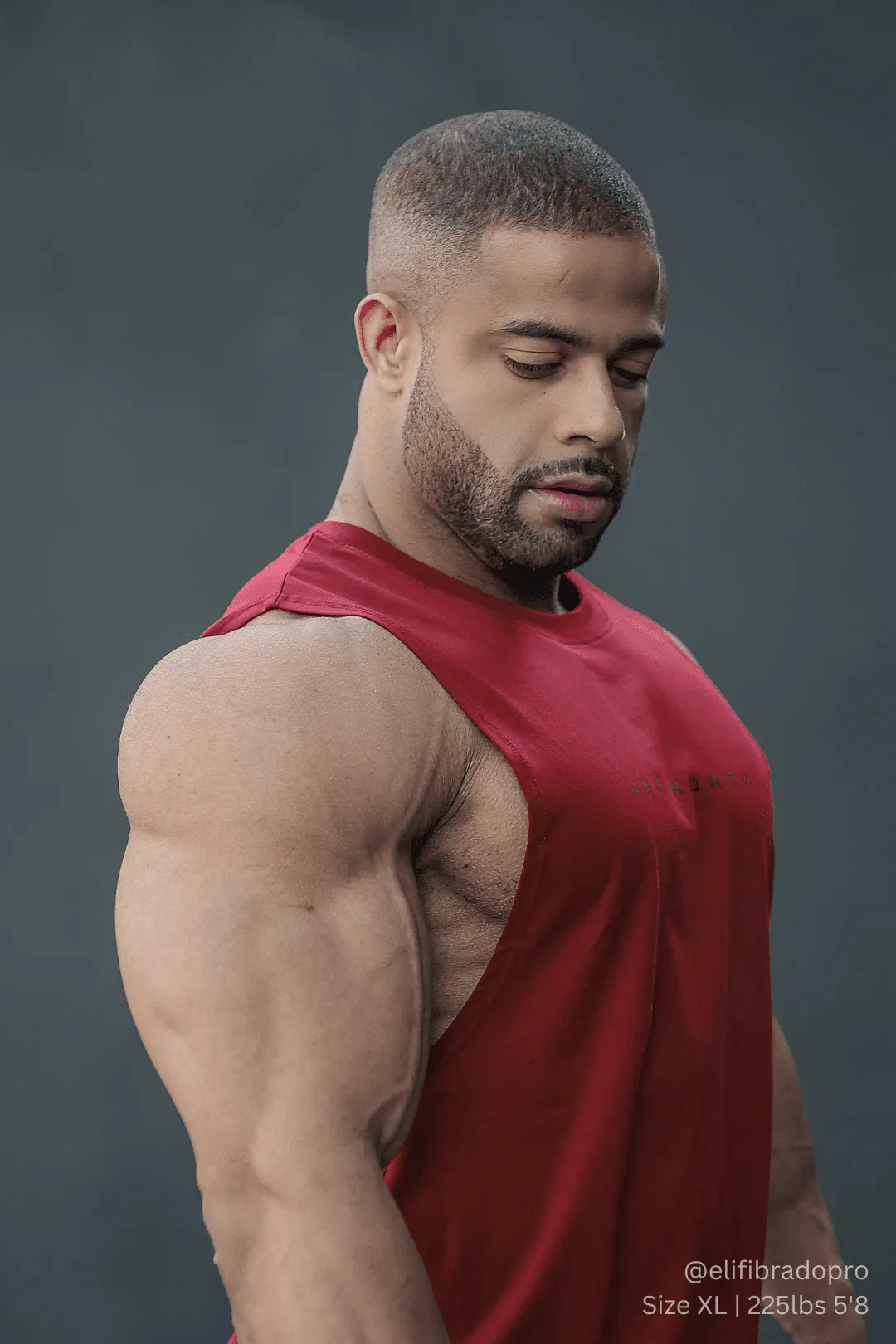 Apollo Men's Sleeveless Training Tee - Crimson Red Light Soft Upgradeable