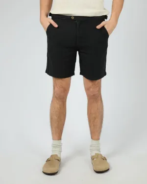 Beach Ready Shorts Tab Linen Short Black