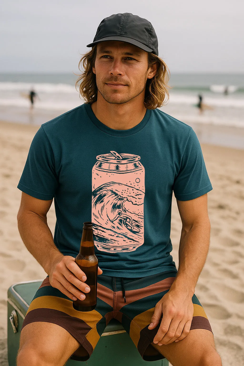 Fit For Movement Surf Can Tee-Atlantic