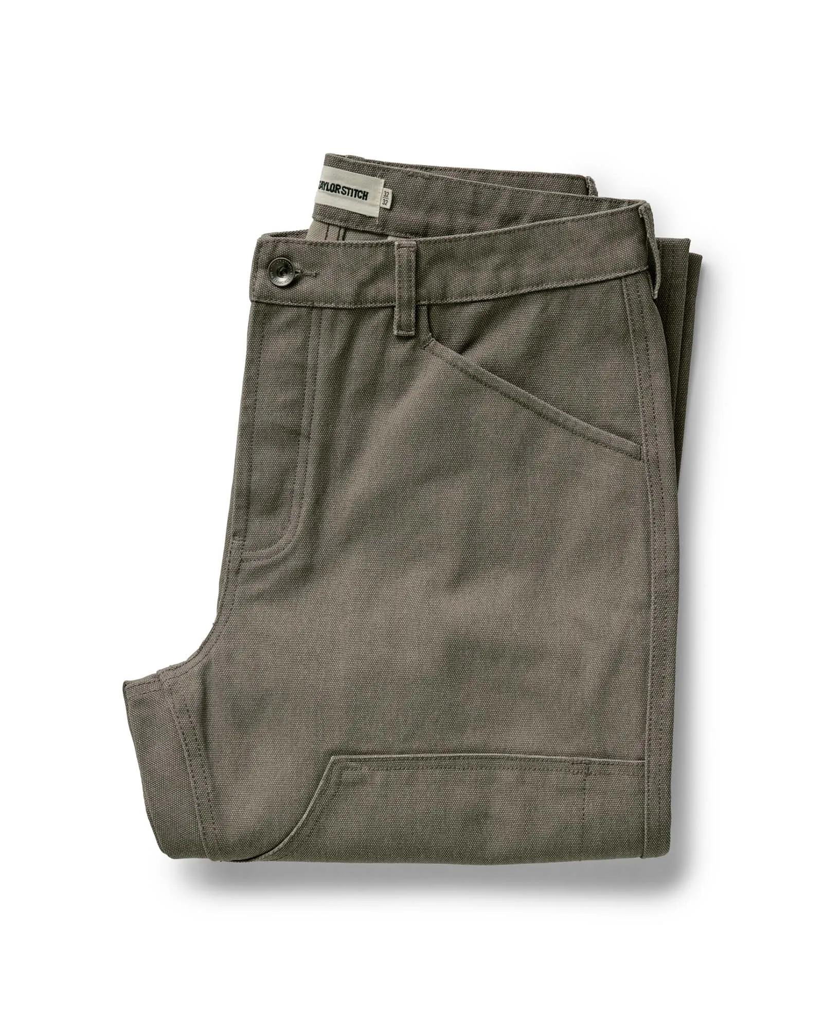 Compression Support Lining Mesh Comfort The Chore Pant in Stone Chipped Canvas
