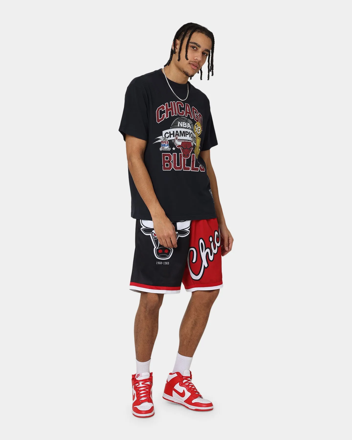 Mitchell & Ness Chicago Bulls Big Face 5.0 Shorts Black Active Performance