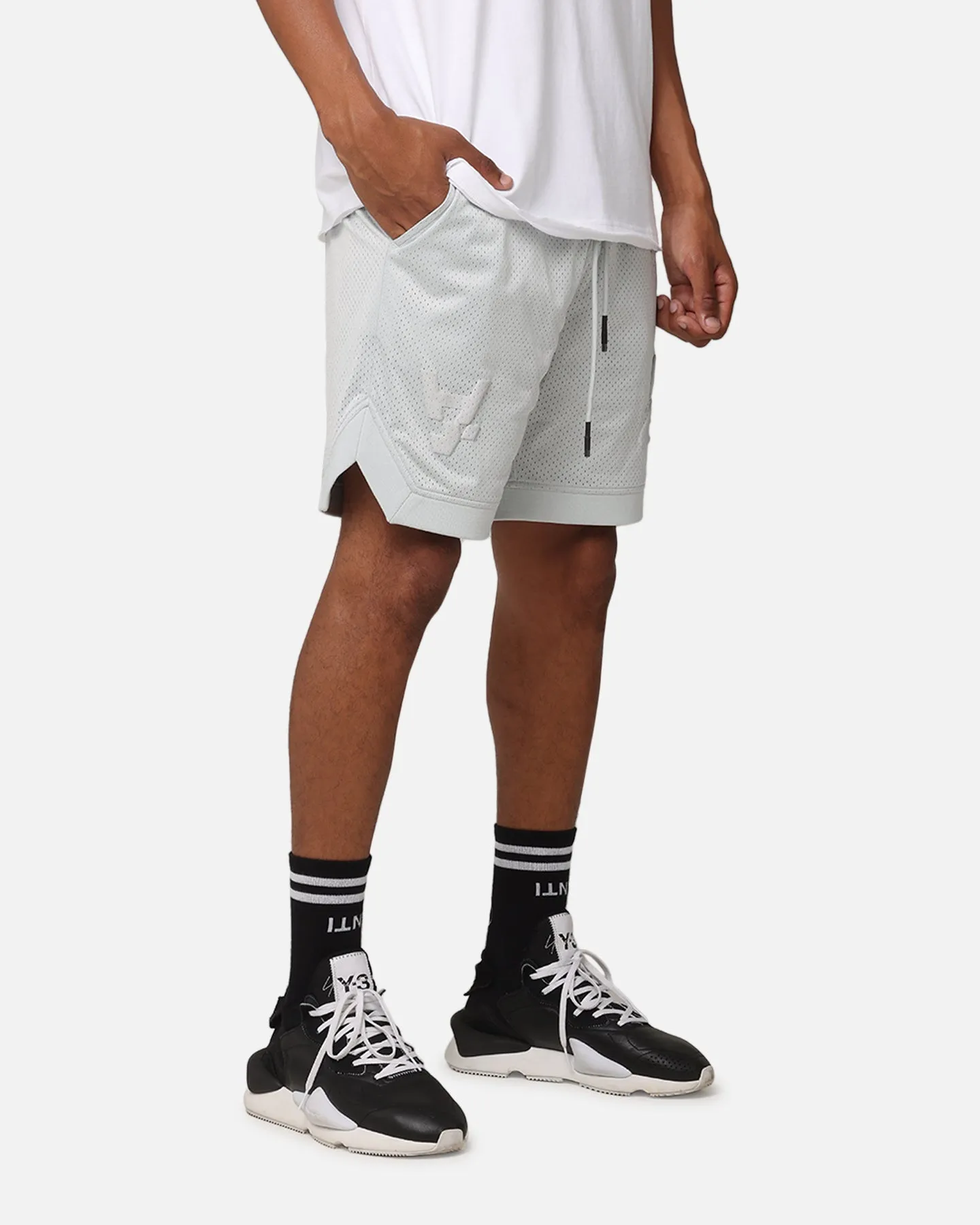 Coastal Style Clean Aesthetic The Anti Order Atomic Basketball Shorts Glacier