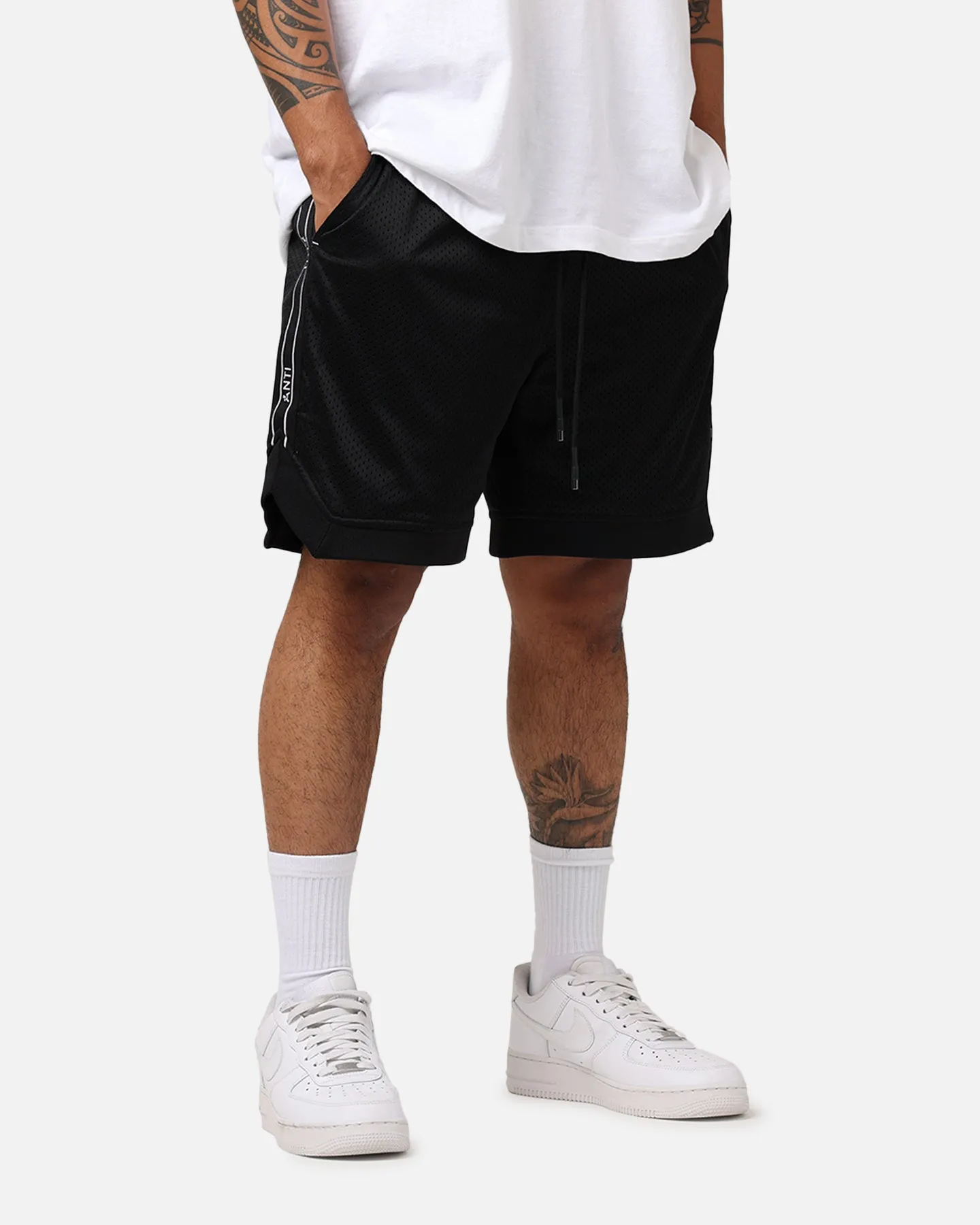 The Anti Order Elite Guard Basketball Shorts Black Zipper pockets