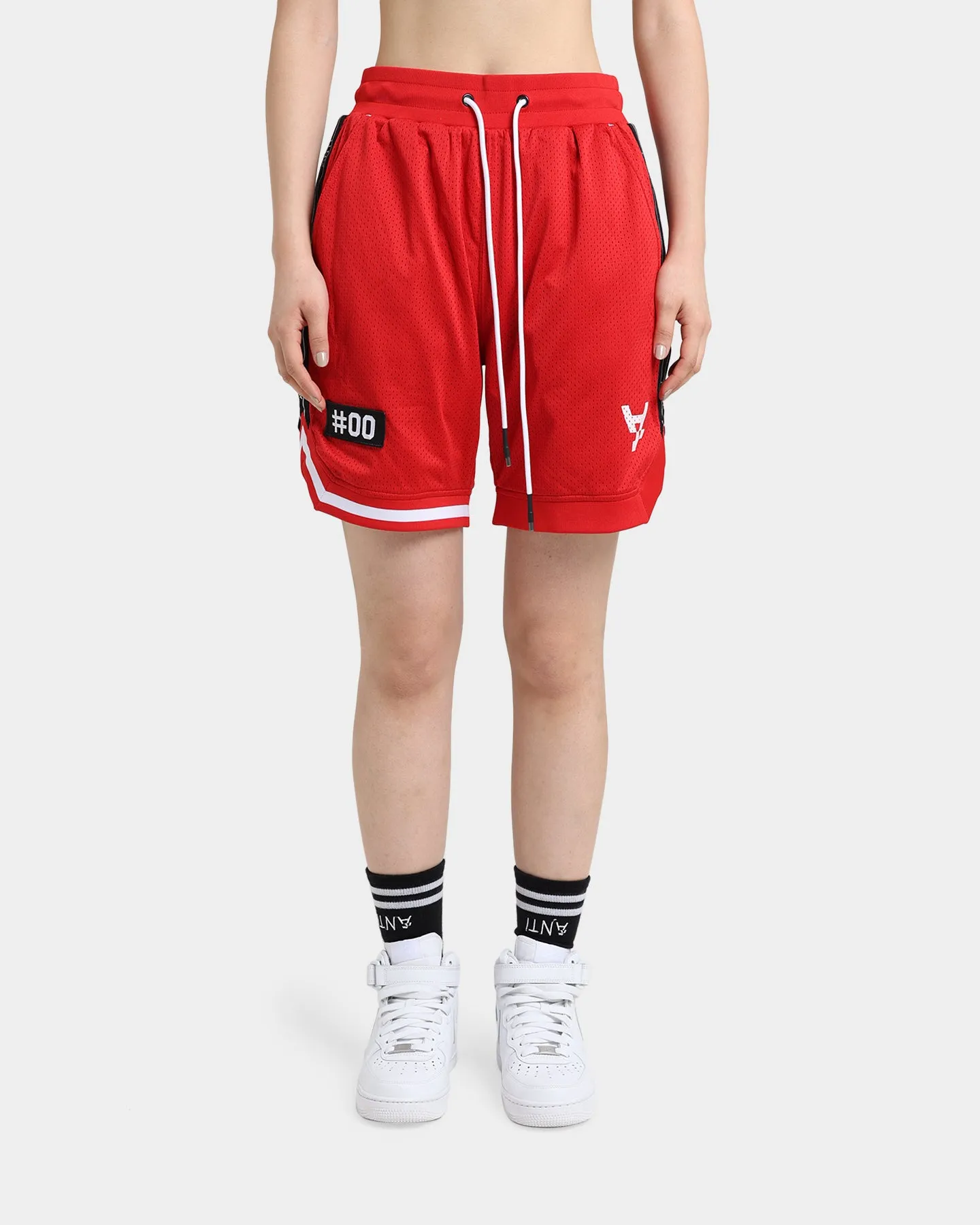 Stay Cool Technology The Anti Order Off Season Basketball Shorts Red/White