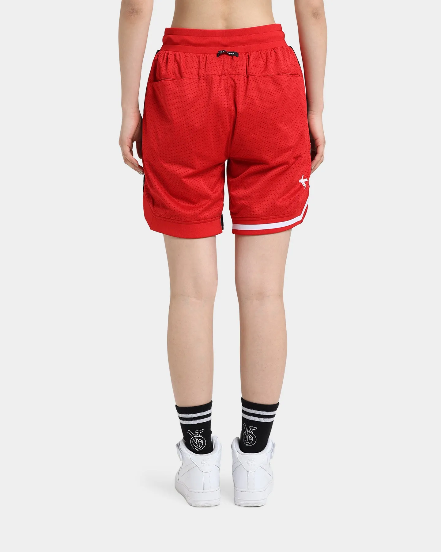 The Anti Order Off Season Basketball Shorts Red/White WindResistantWeave AntiSnagTechnology