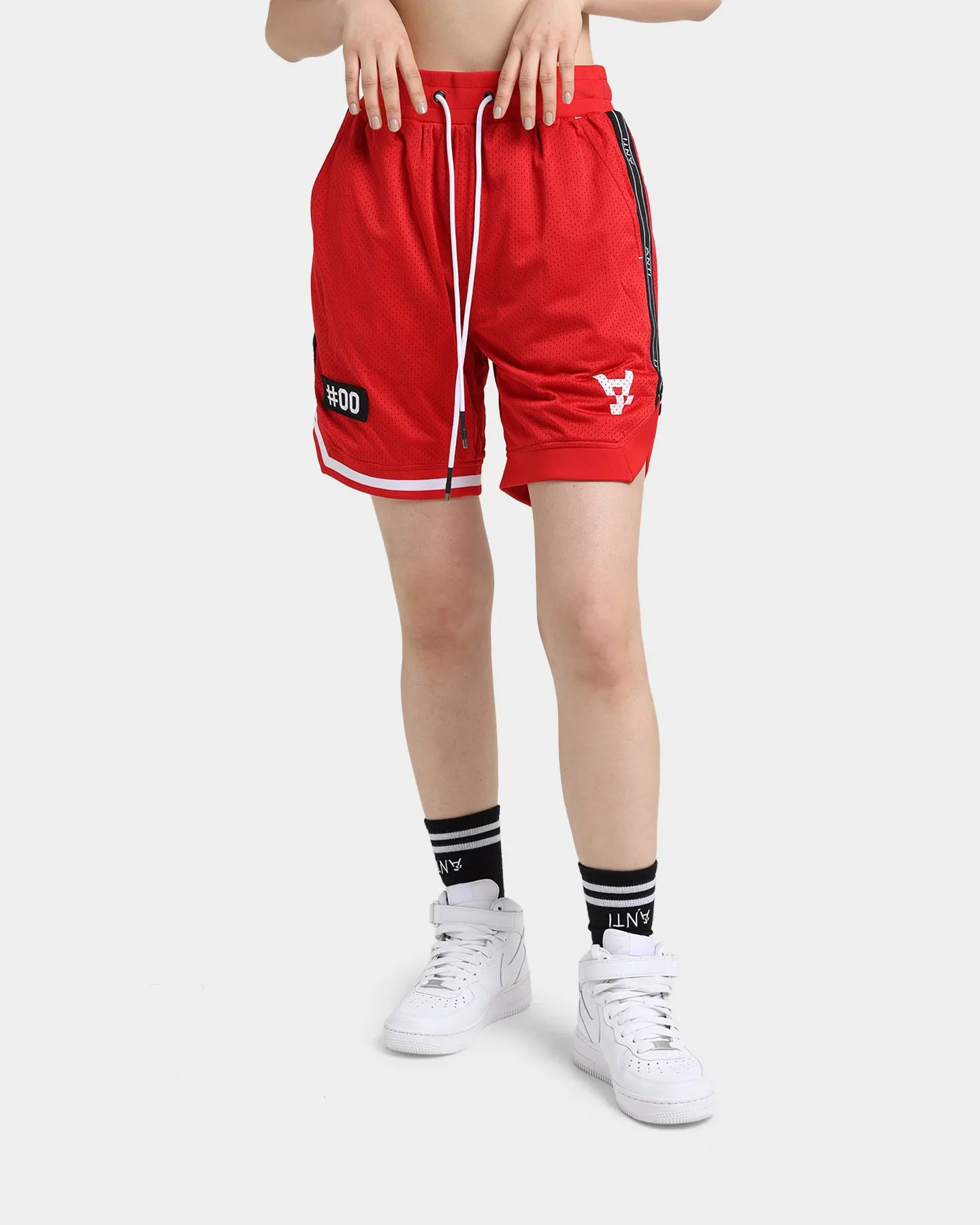 The Anti Order Off Season Basketball Shorts Red/White Functional Clothing All Day Movement Fit