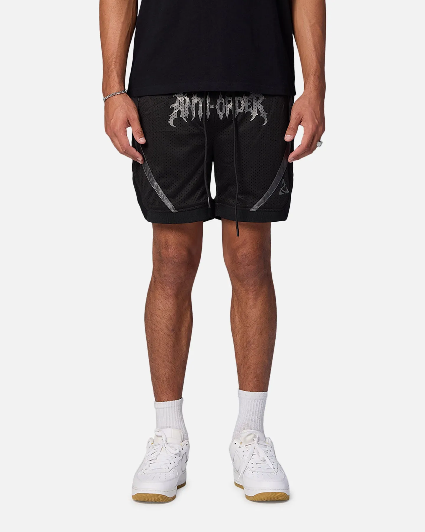 All Purpose Fit Fit Design The Anti Order Sparta Mesh Basketball Shorts Black/Grey