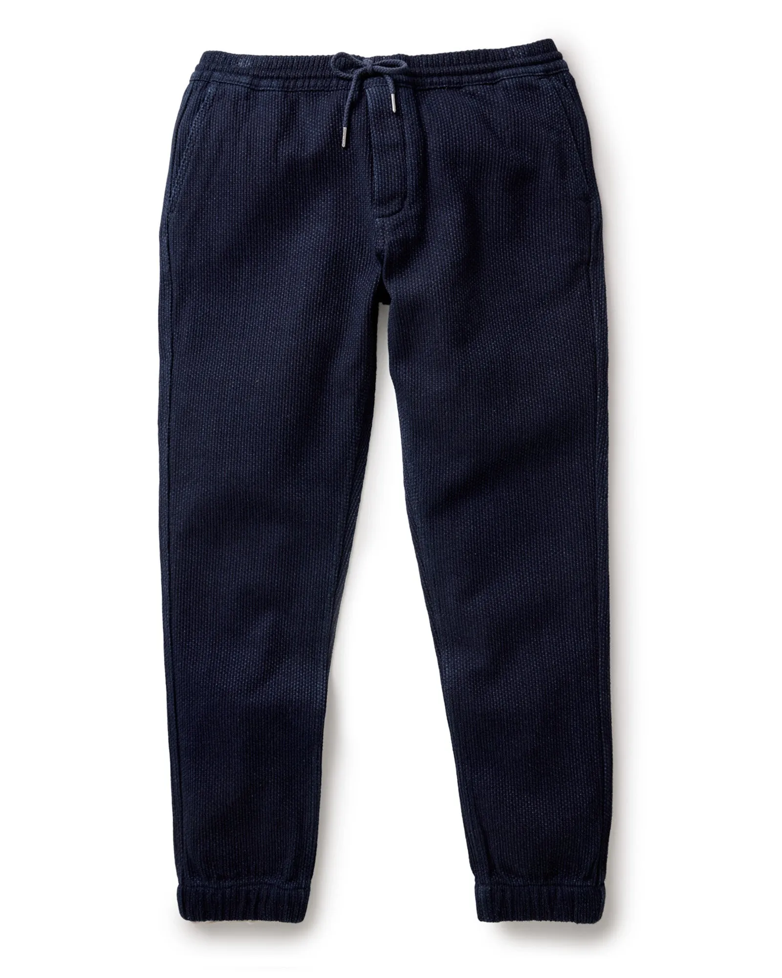 The Apres Pant in Rinsed Indigo Sashiko Quick Movement Wear Movement Flex