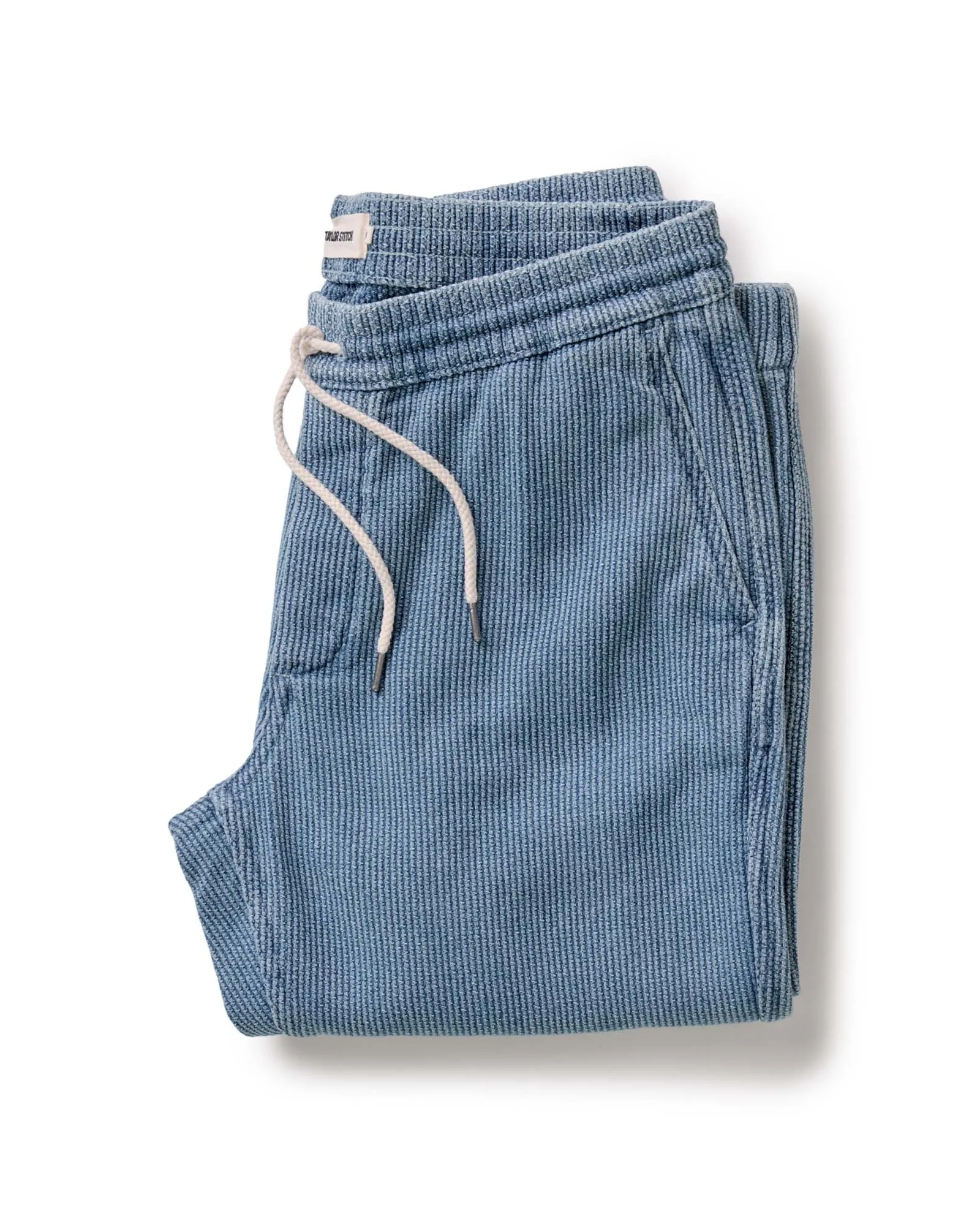 MachineWashable WrinkleFreeFinish The Apres Pant in Washed Indigo Sashiko