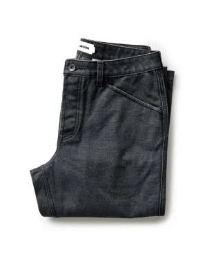 The Camp Pant in Coal Chipped Canvas Soft Fabric Functional Waist