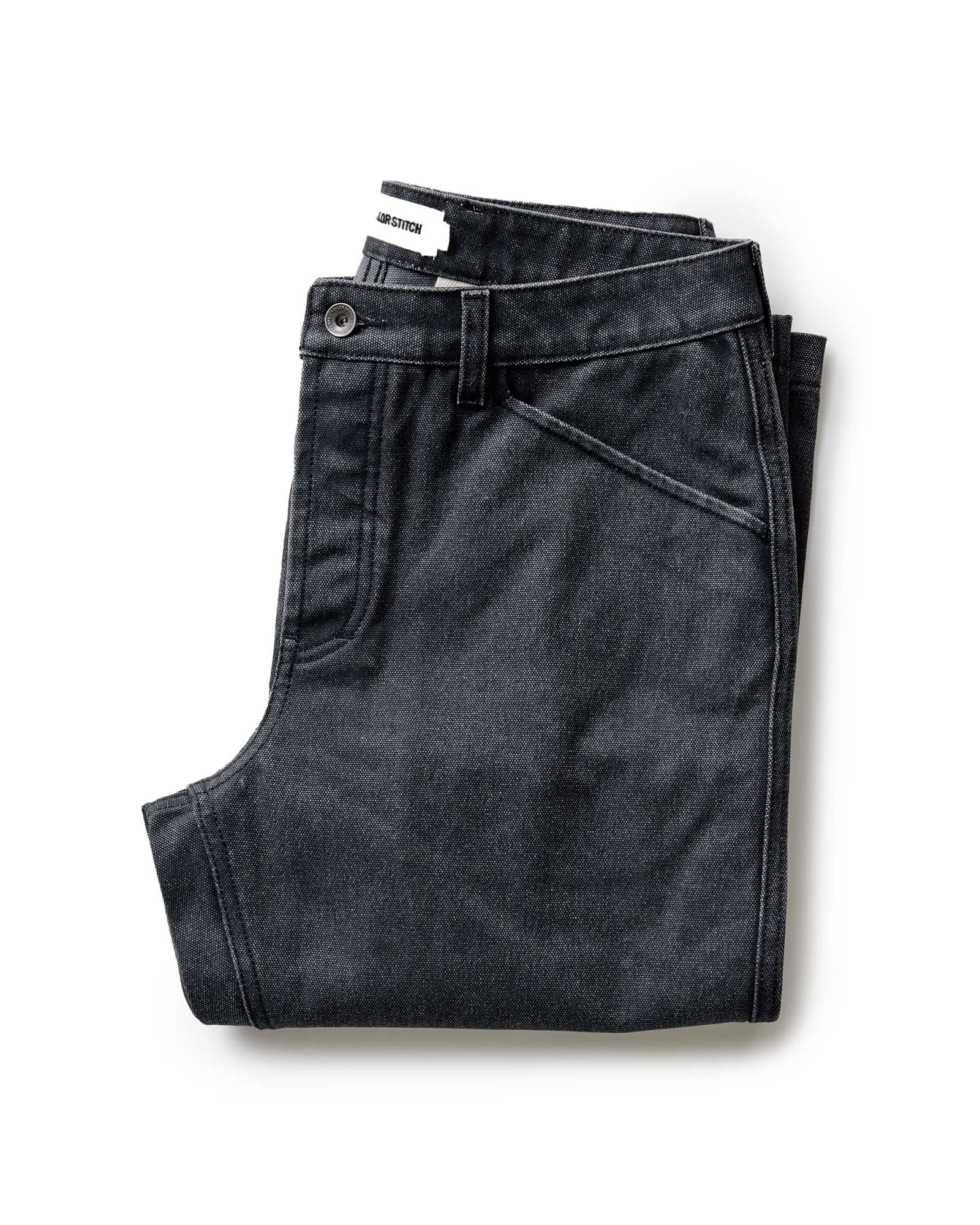 The Camp Pant in Coal Chipped Canvas Soft Fabric Functional Waist