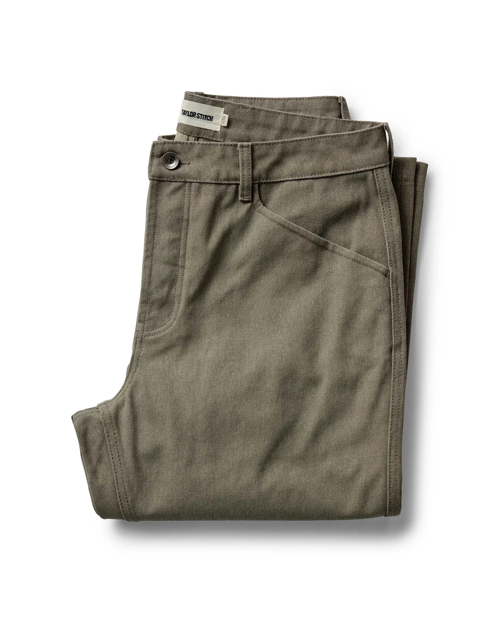 The Camp Pant in Stone Chipped Canvas Fashion Fit