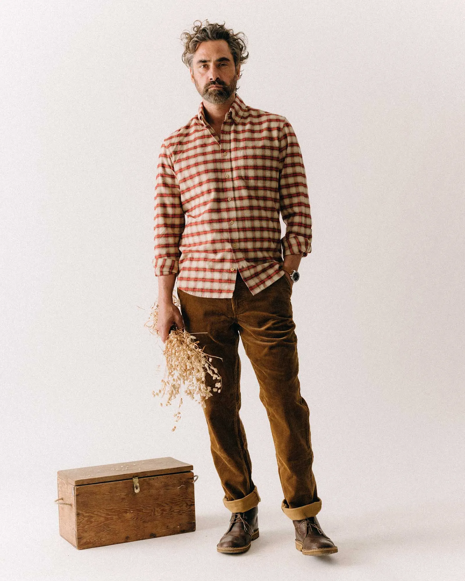 The Carnegie Pant in Bourbon Corduroy Sport Layer