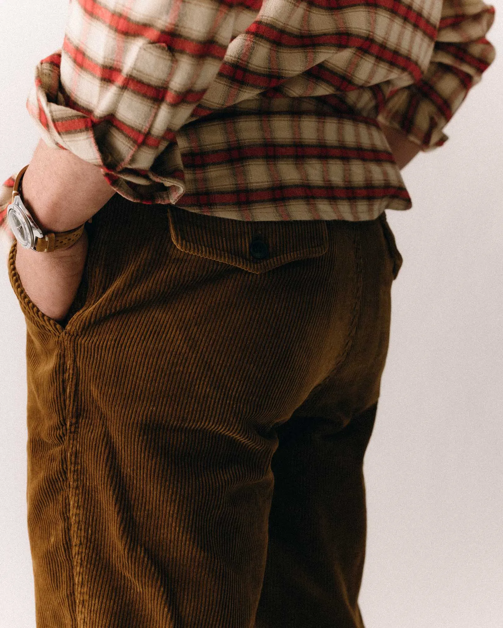 Non Binding Cuffs The Carnegie Pant in Bourbon Corduroy
