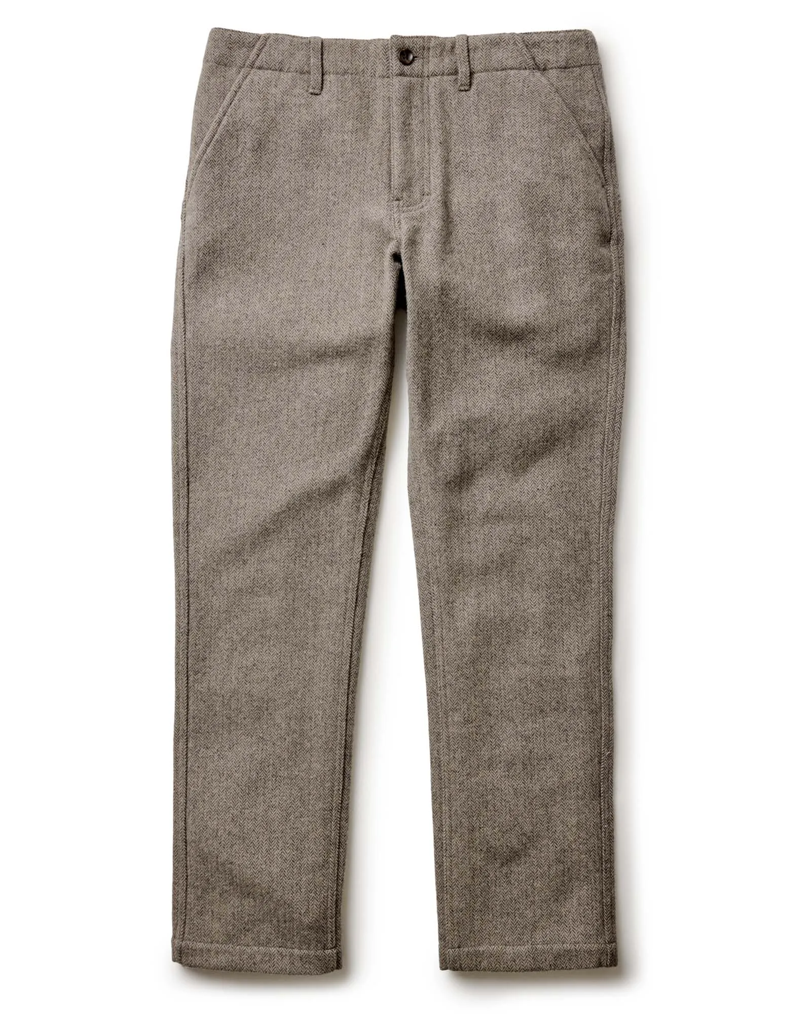 The Carnegie Pant in Gravel Herringbone Wool Sleek Design Free Movement