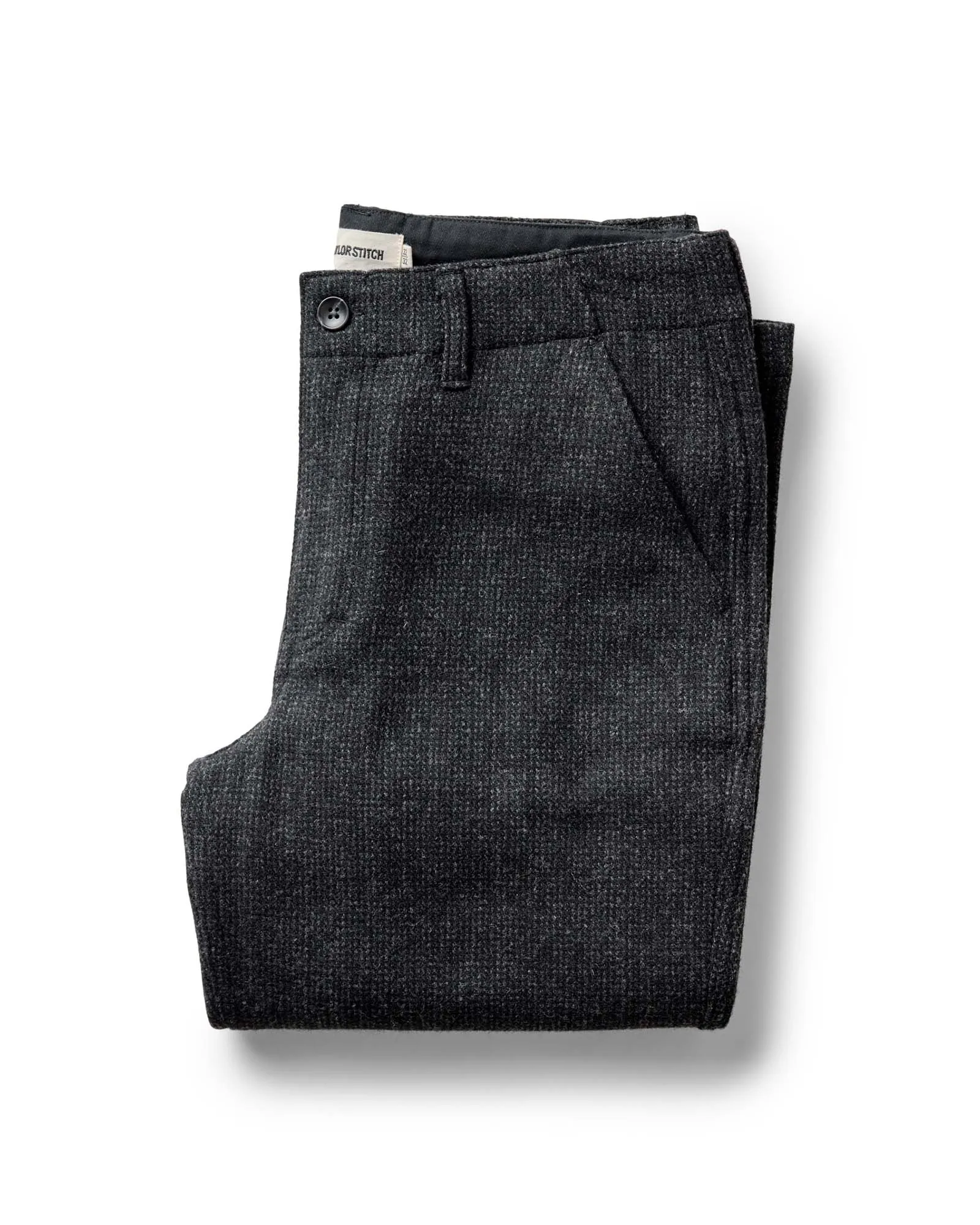 Casual Fit Design Casual Comfort Fit The Carnegie Pant in Heather Charcoal Wool
