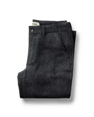 Casual Fit Design Casual Comfort Fit The Carnegie Pant in Heather Charcoal Wool