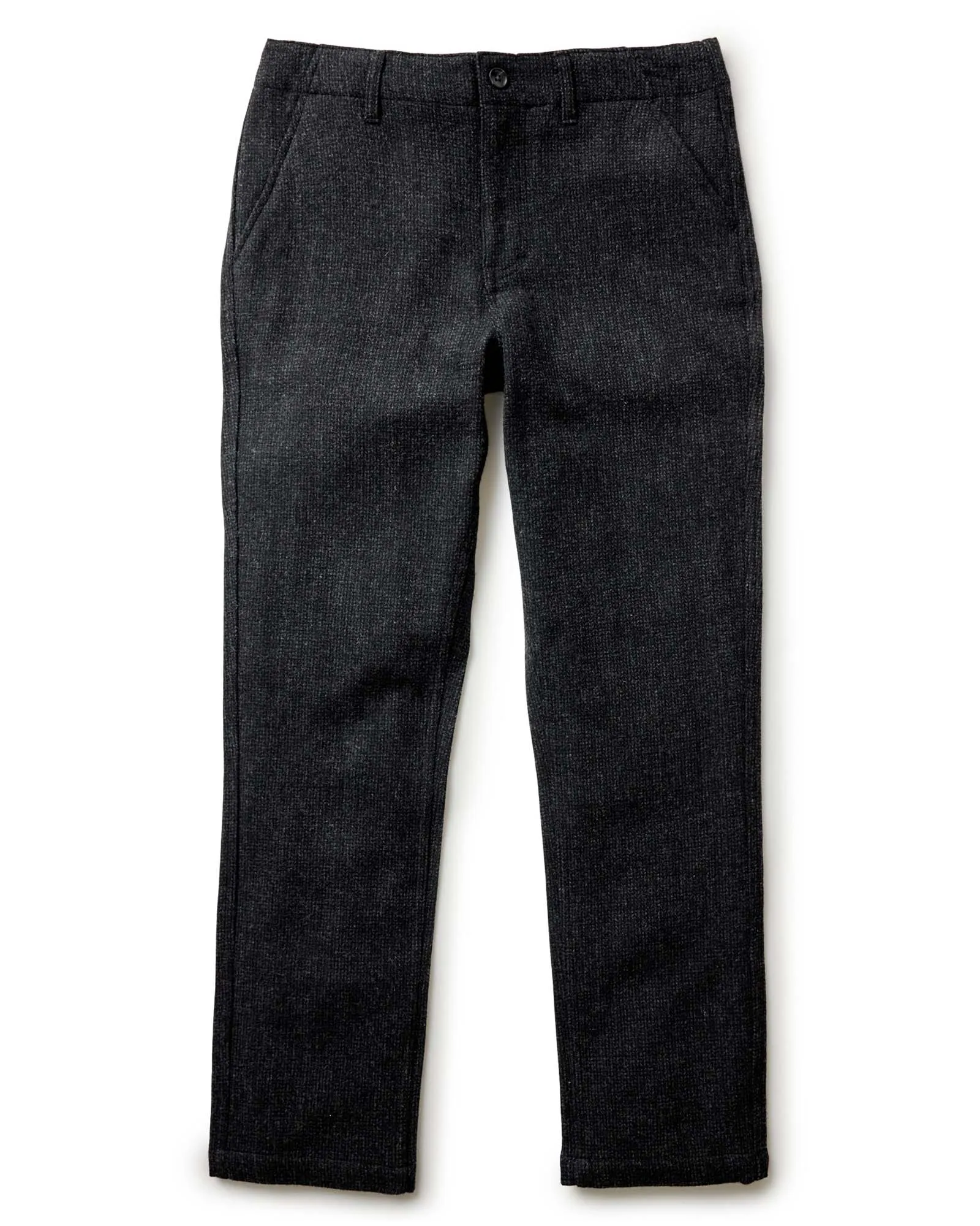 Convertible legs The Carnegie Pant in Heather Charcoal Wool