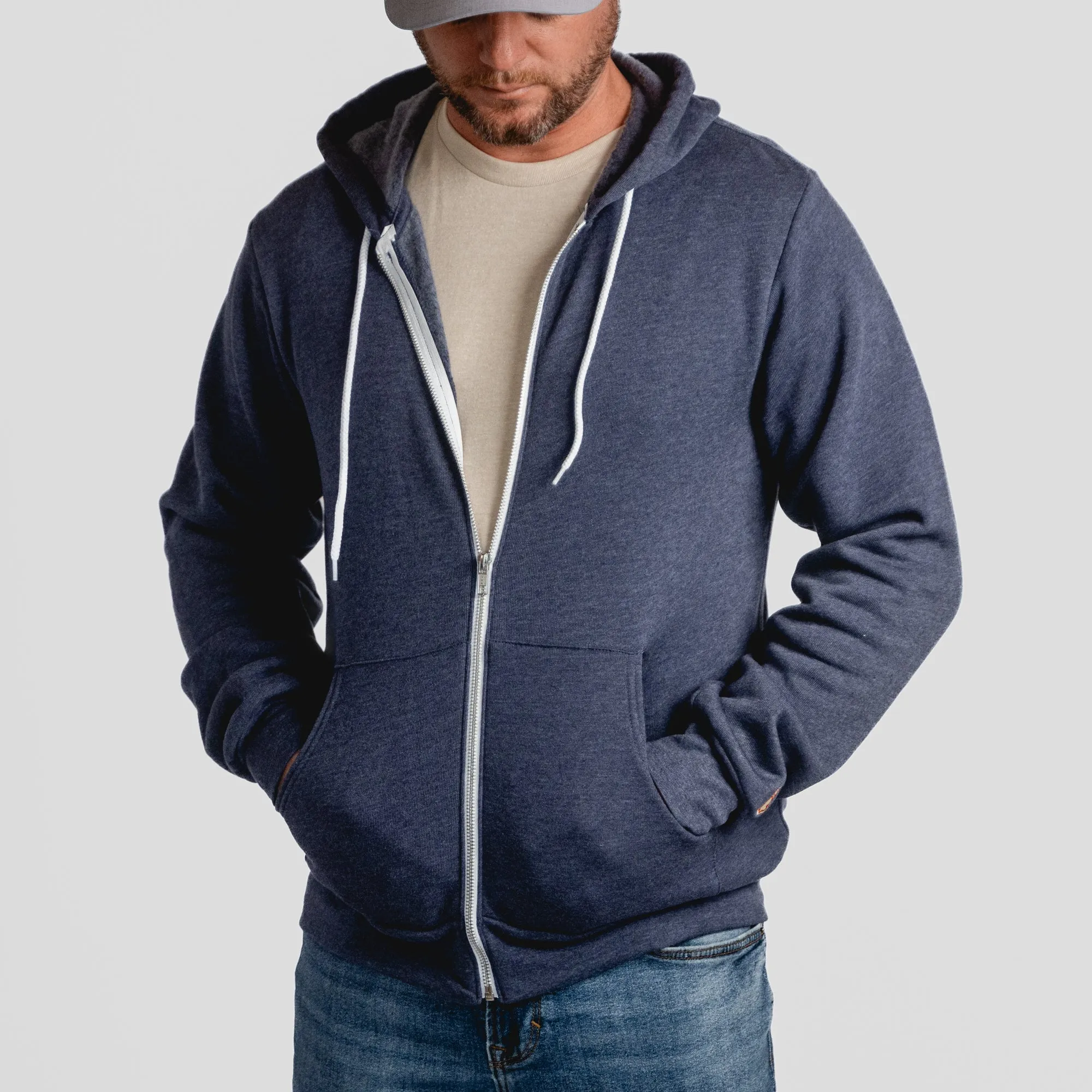 THE CLASSIC ALL SEASON ZIP-UP HOODIE (UNISEX) Light Warmth product hook practicality