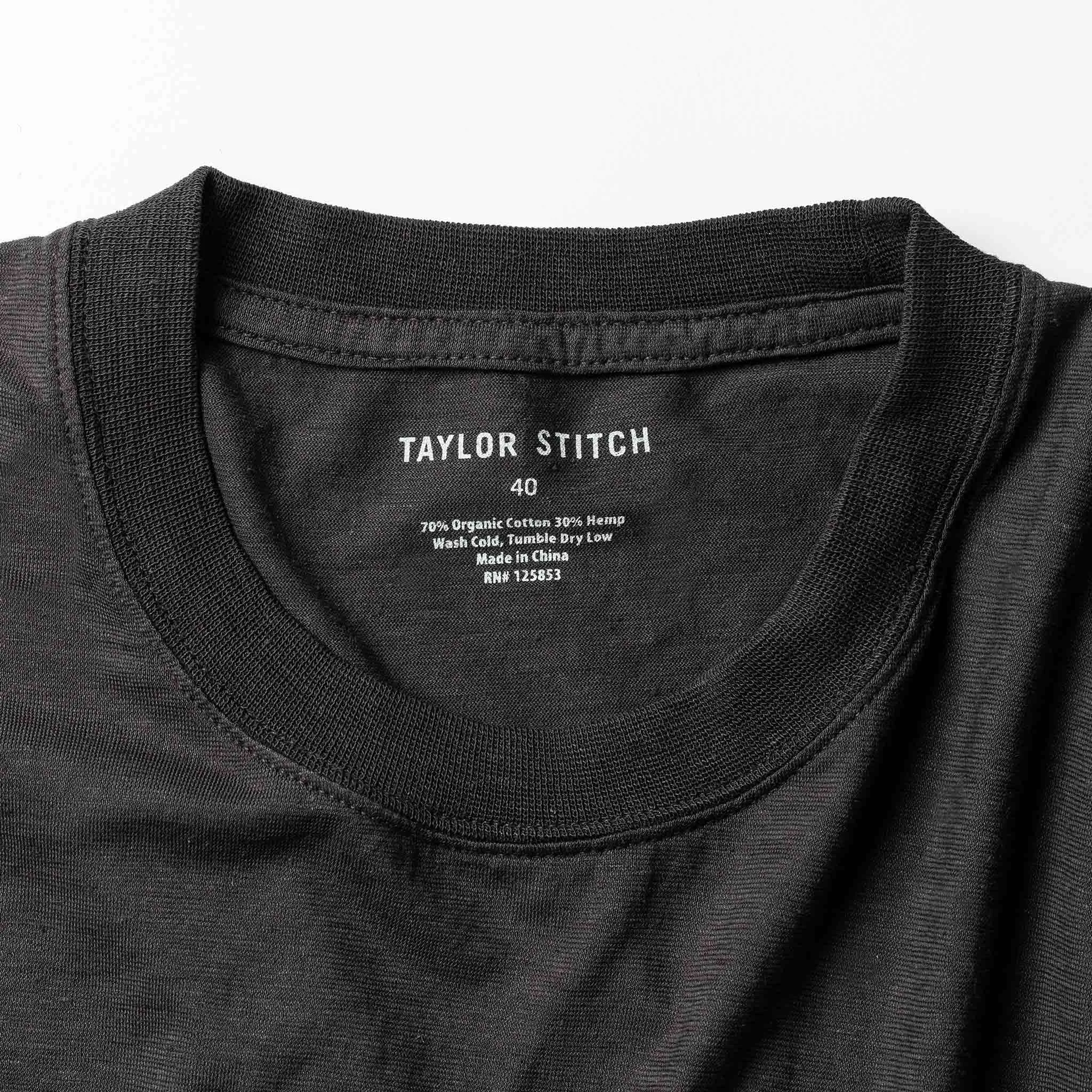 The Cotton Hemp Tee in Charcoal On-the-Go Comfort Athletic and Cool