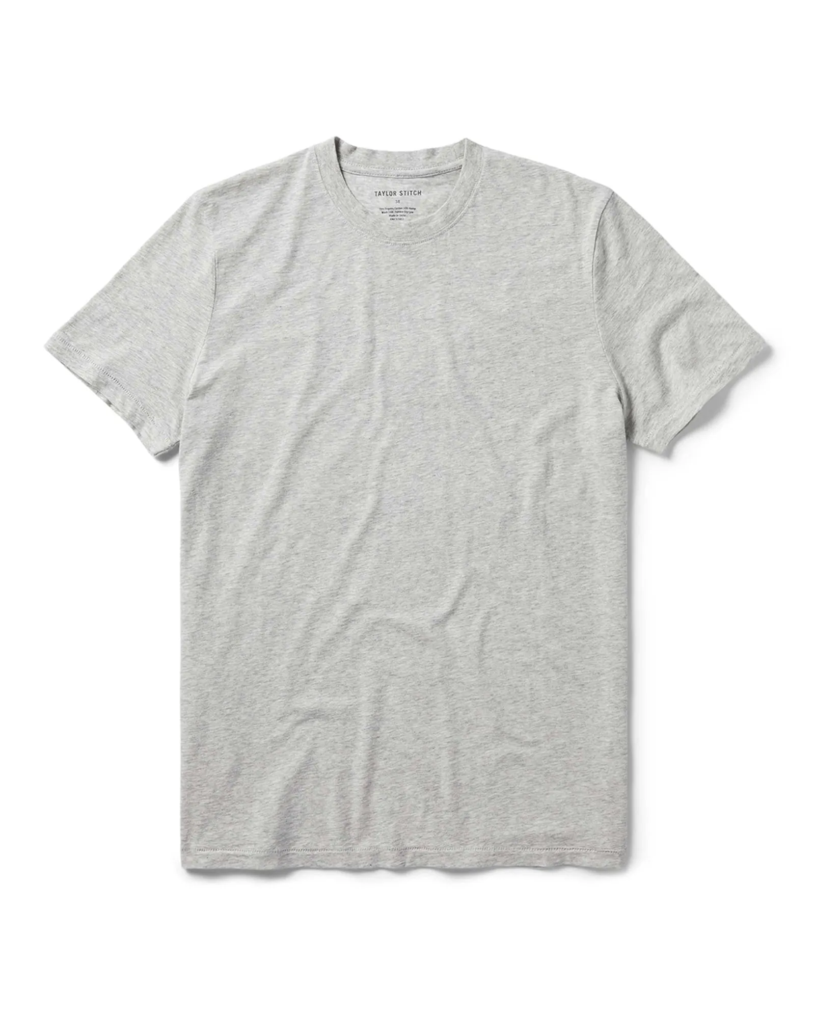 Relaxed Smart Comfort Wearable The Cotton Hemp Tee in Heather Grey