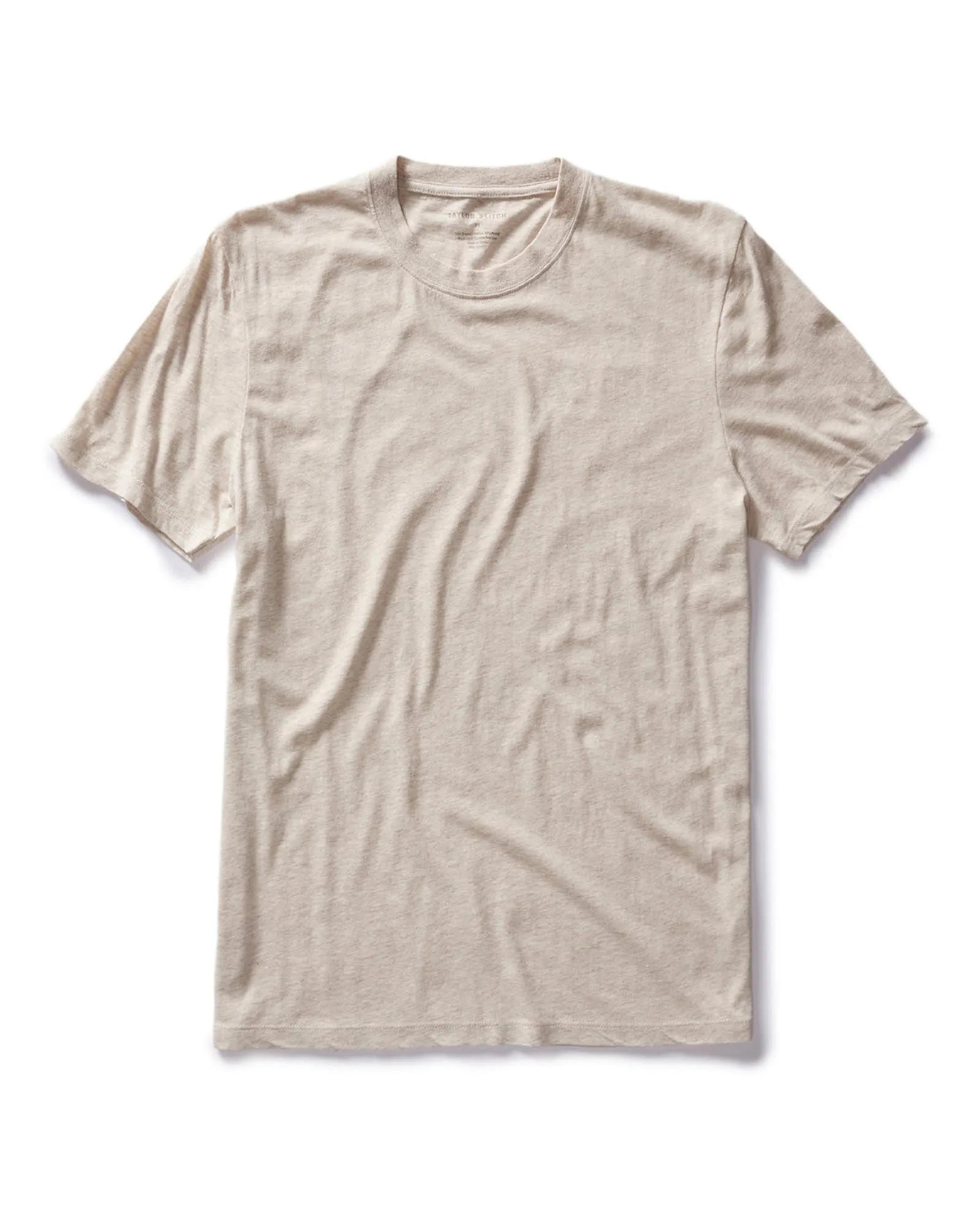 The Cotton Hemp Tee in Heather Oat Active Comfort Chic Fashion
