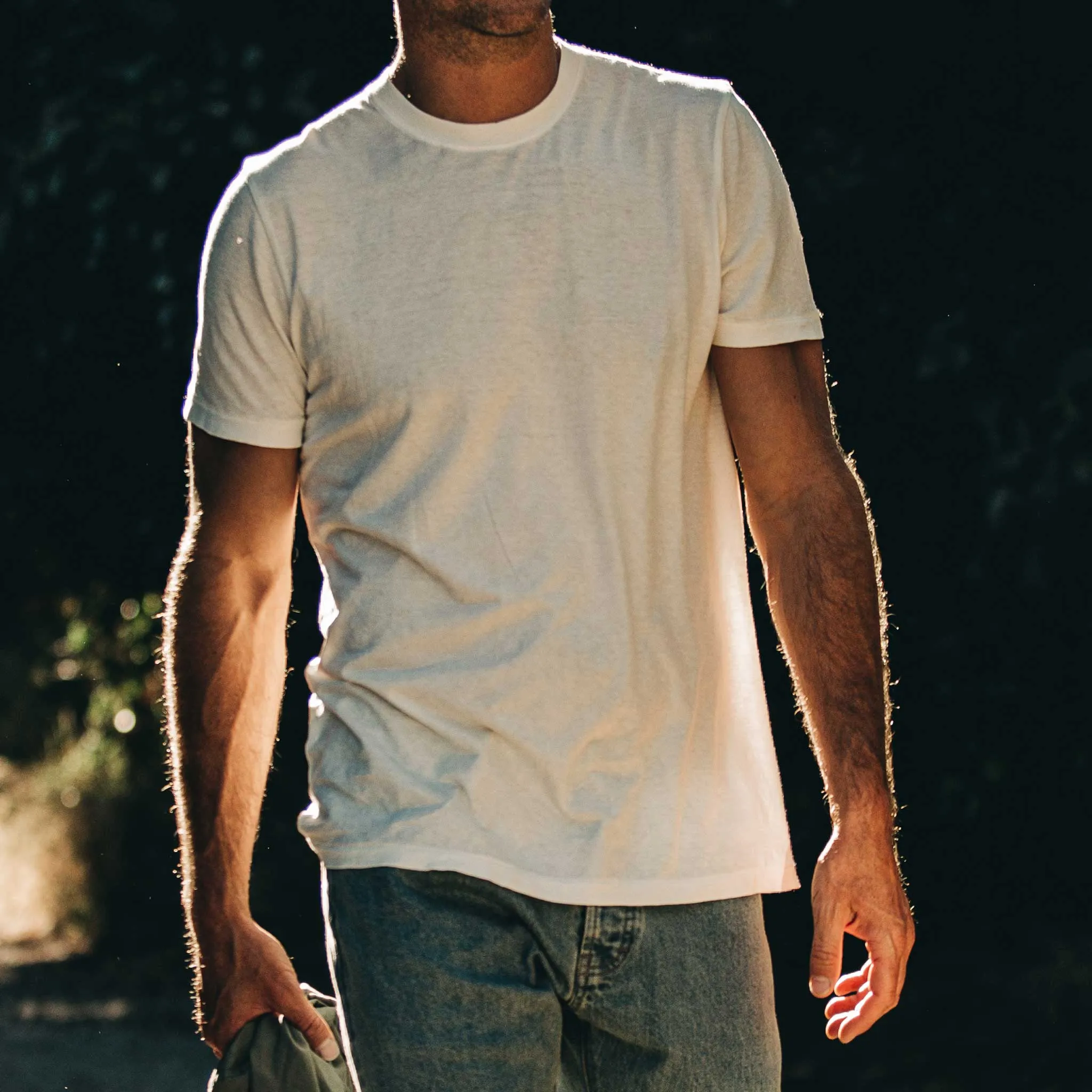 The Cotton Hemp Tee in Natural Casual Ease Light Flex Fit