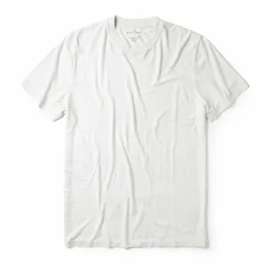 The Cotton Hemp Tee in Natural Wrinkle Resistant Cloth Timeless Look Wear