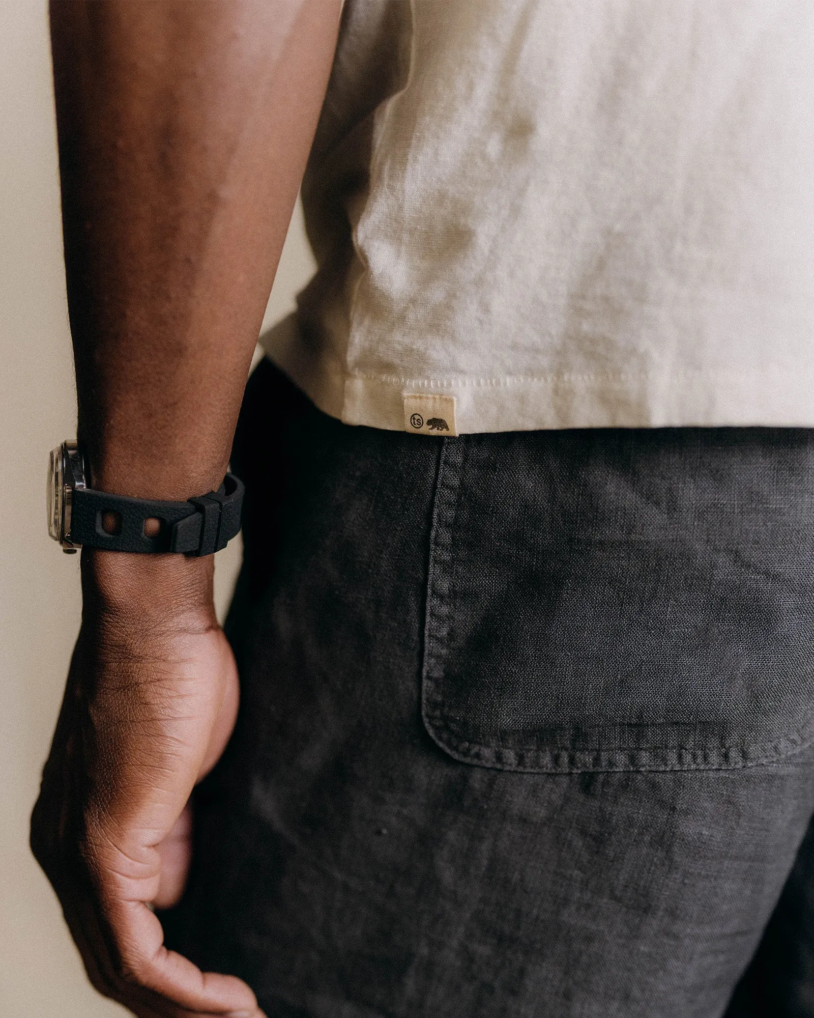 Sport Performance Fit Teenager coolness The Cotton Hemp Tee in Natural