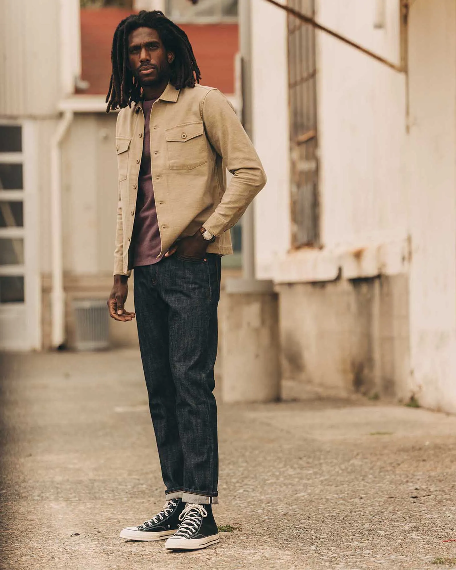 Chill Ready Chilly Comfort The Democratic Jean in Rigid Organic Selvedge