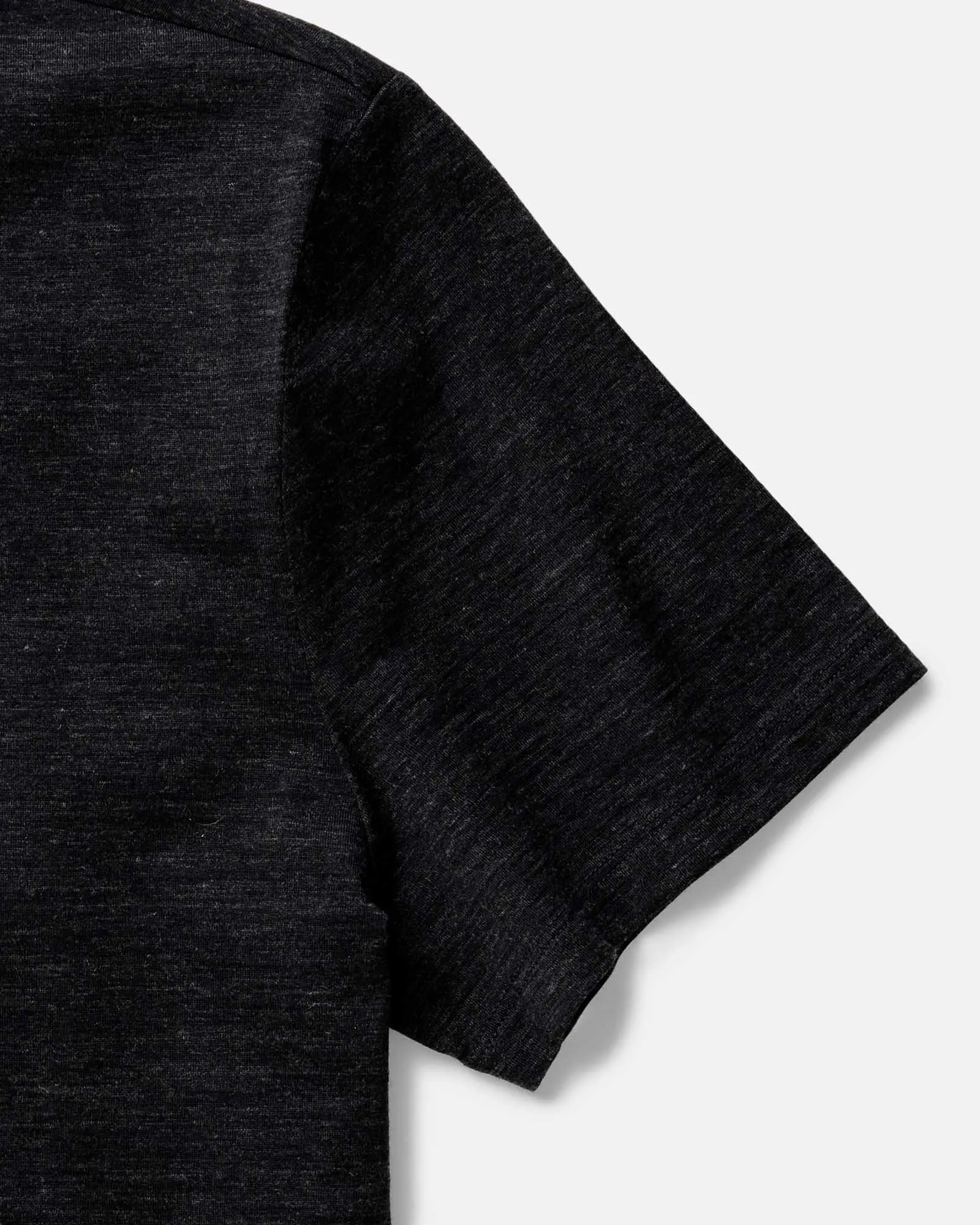 The Merino Tee in Heather Black AllSeasonWear