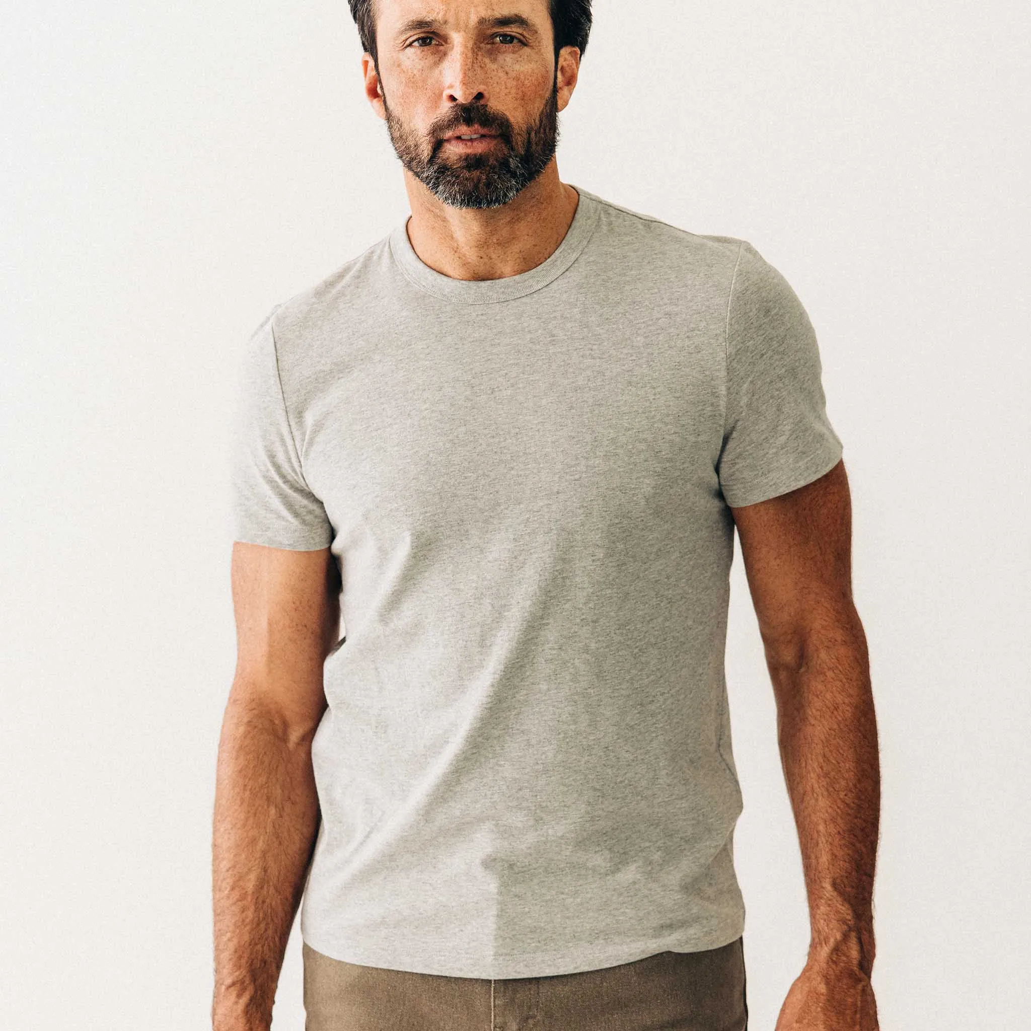 The Organic Cotton Tee in Heather Grey Trendy All-Day Limited Edition