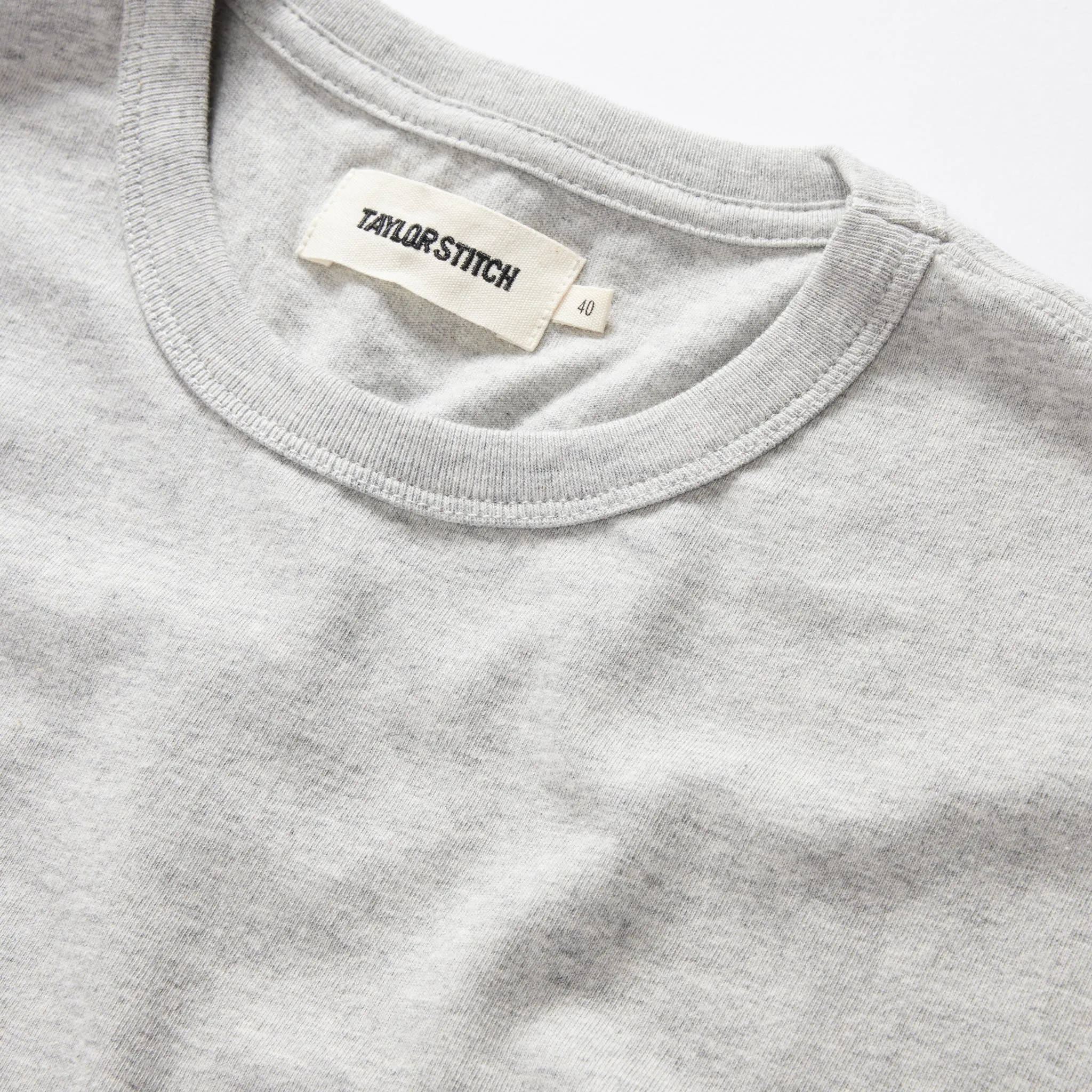 The Organic Cotton Tee in Heather Grey Casual Layer Comfy Wear