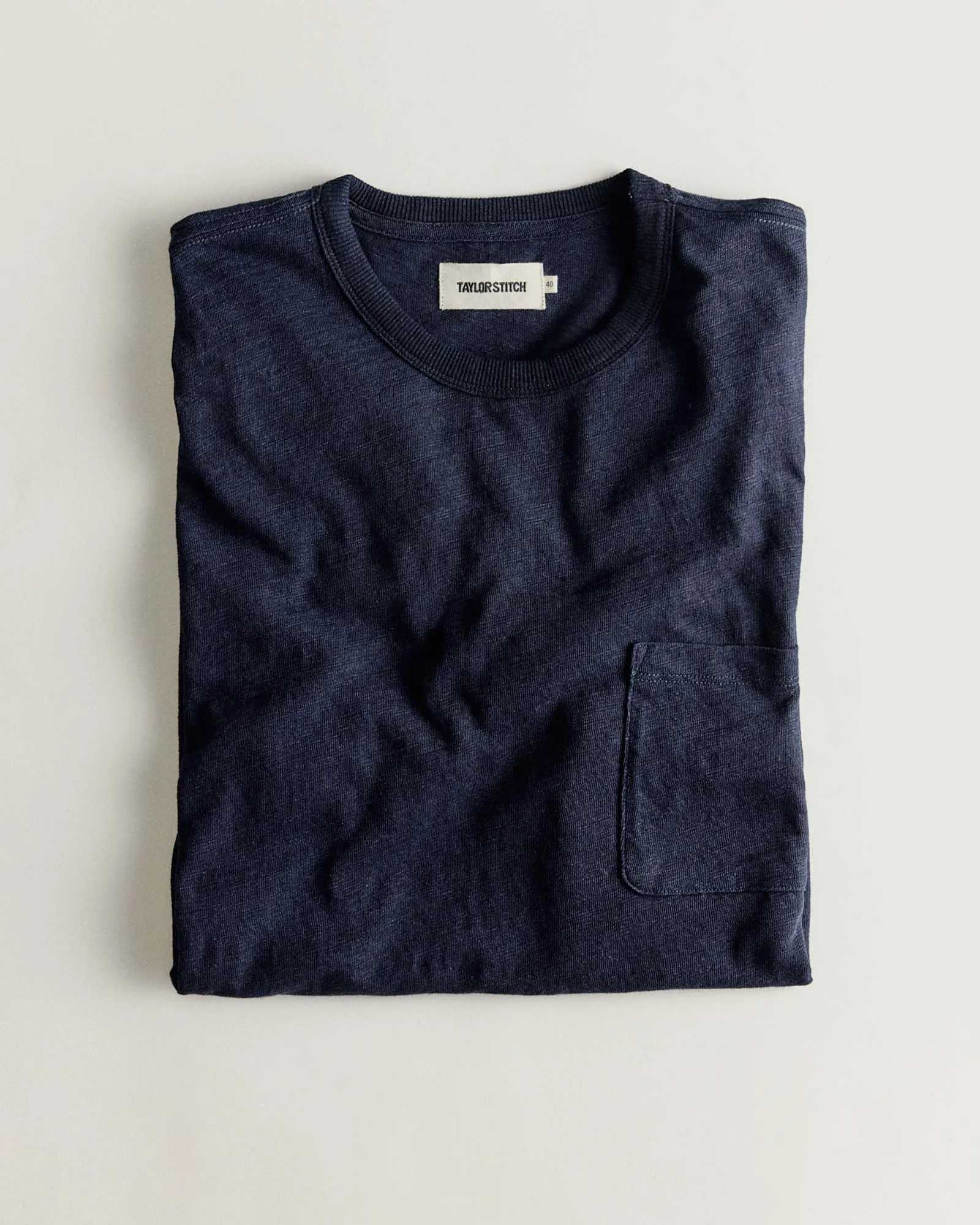 The Organic Cotton Tee in Rinsed Indigo Timeless Look Wear Timeless Comfort Wear