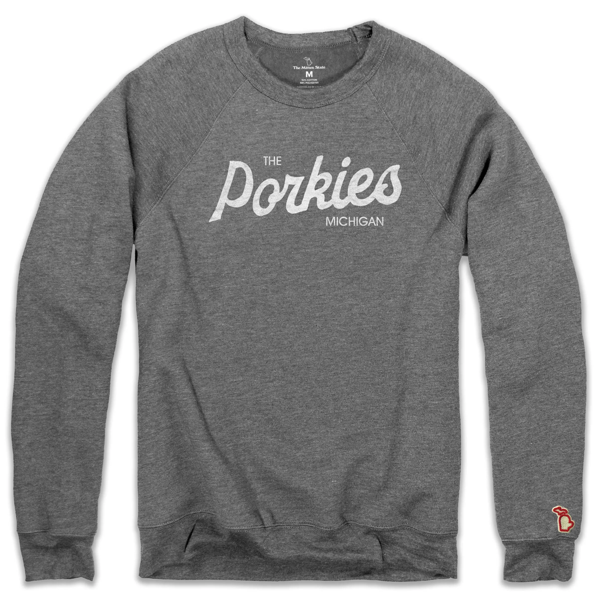 product snowboarding suitable thrill Outdoor Fit THE PORKIES SCRIPT FLEECE SWEATSHIRT (UNISEX)