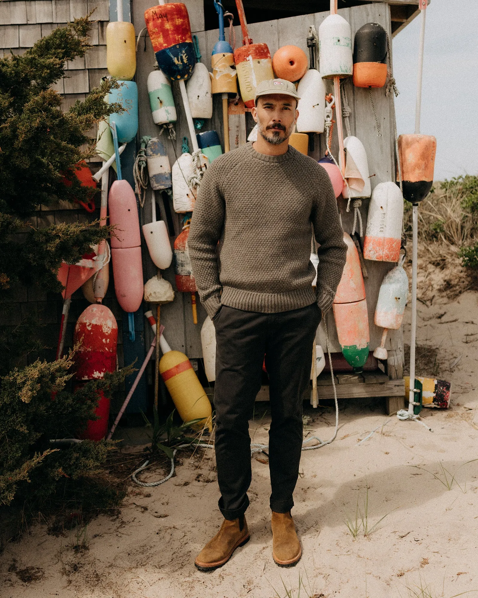 The Slim Foundation Pant in Organic Faded Black Functional fashion wear