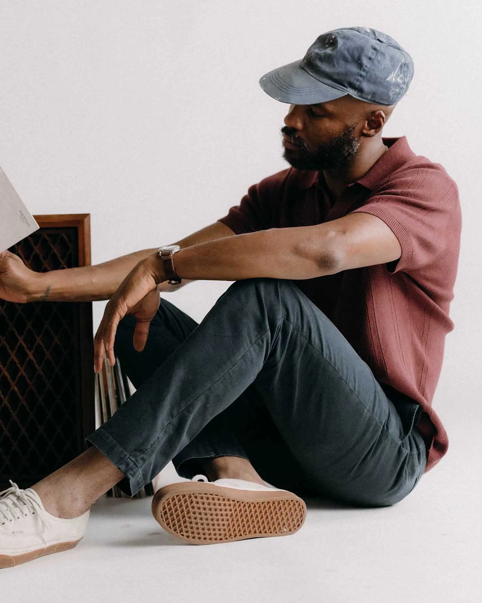 Simple Comfort Stretch Movement The Slim Foundation Pant in Organic Navy