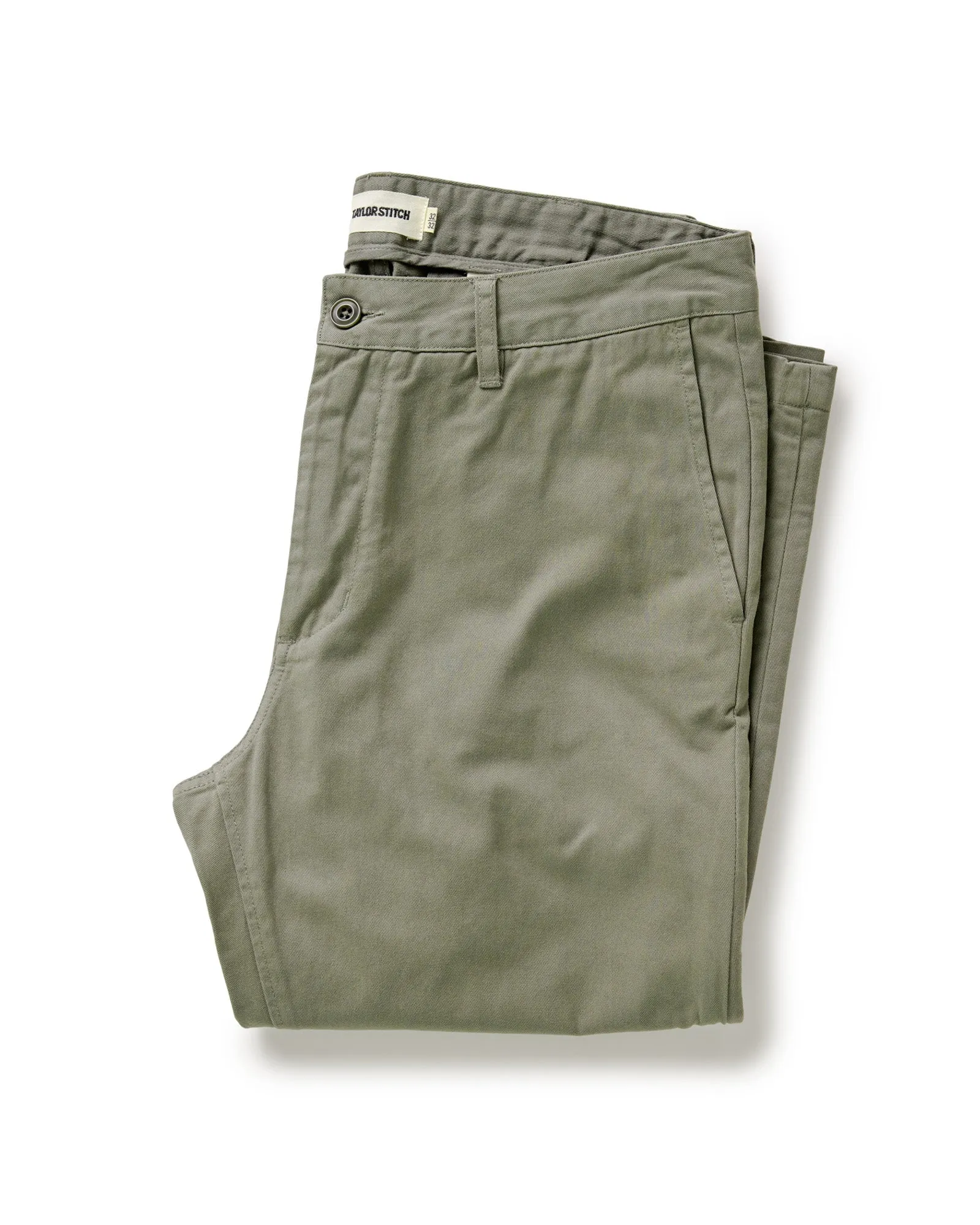 Comfort Style The Slim Foundation Pant in Organic Smoked Olive