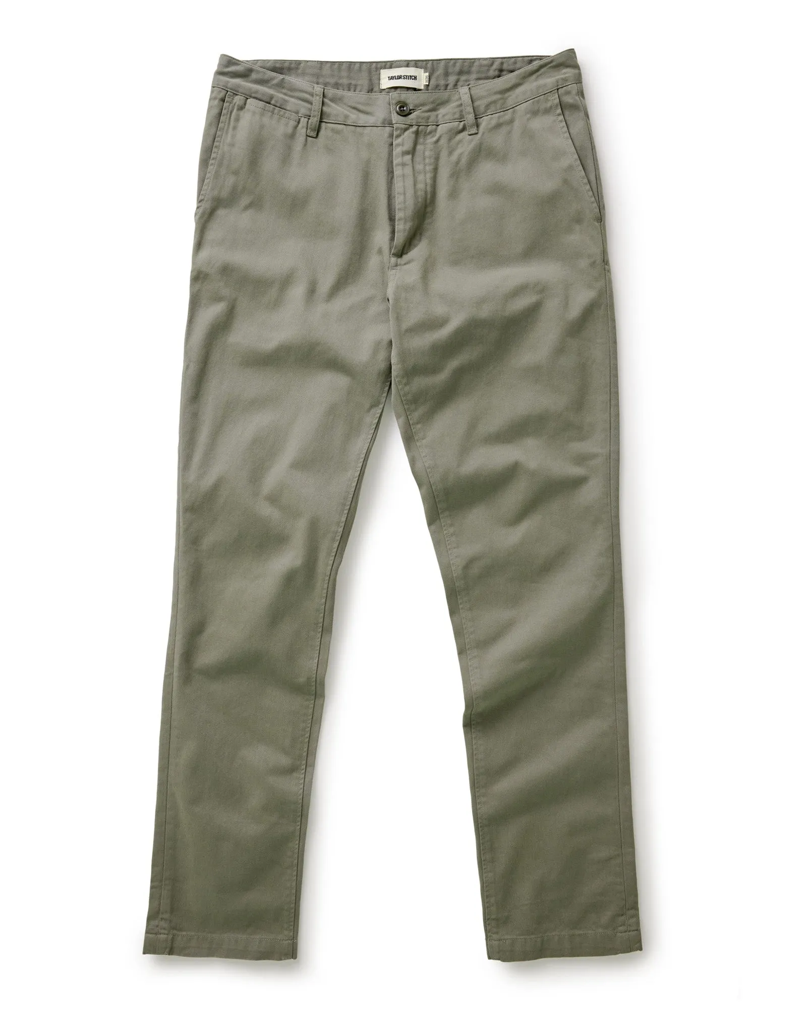 High Quality Material The Slim Foundation Pant in Organic Smoked Olive
