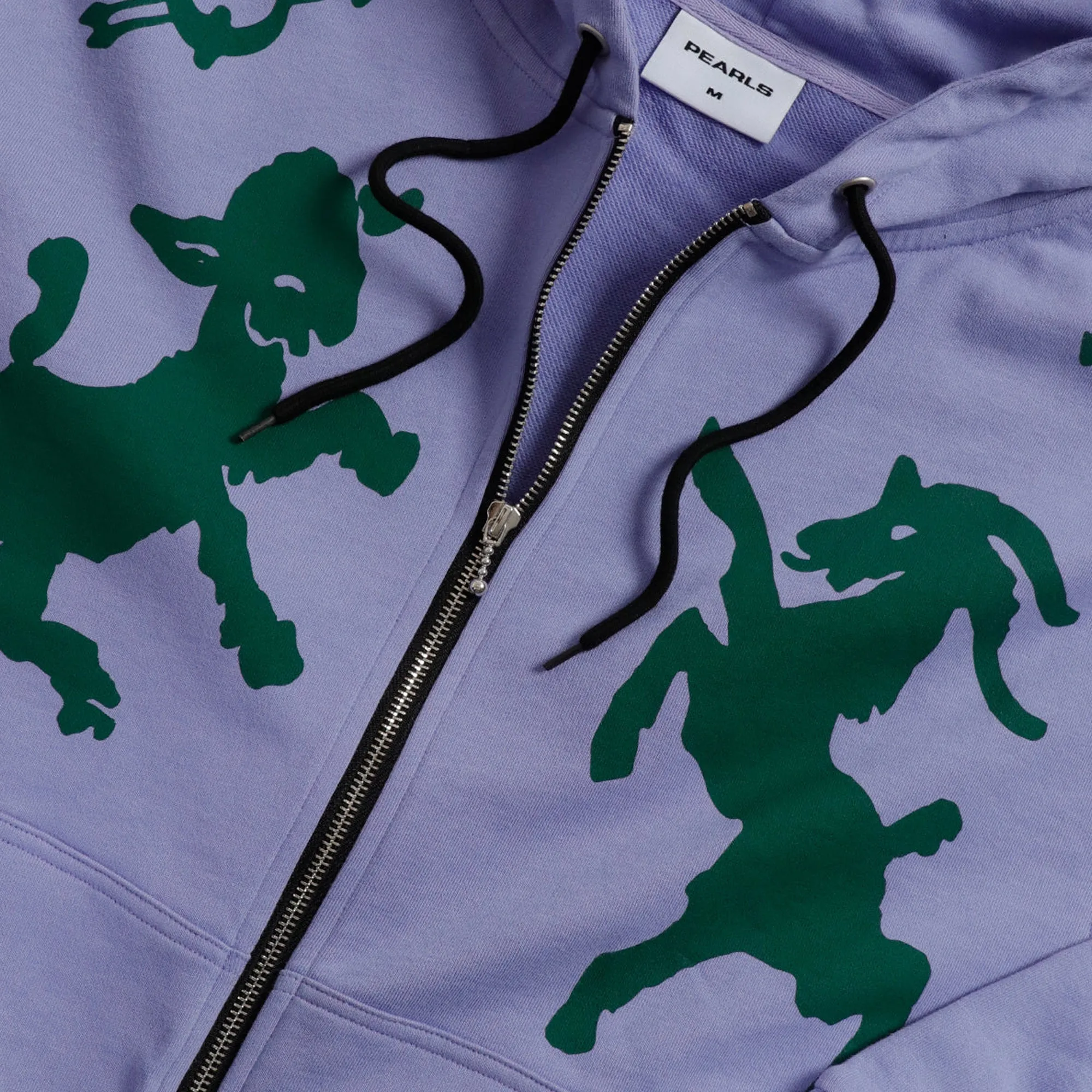 Pearls Skateboards Pagan Zip Hood - Periwinkle product patch uniqueness