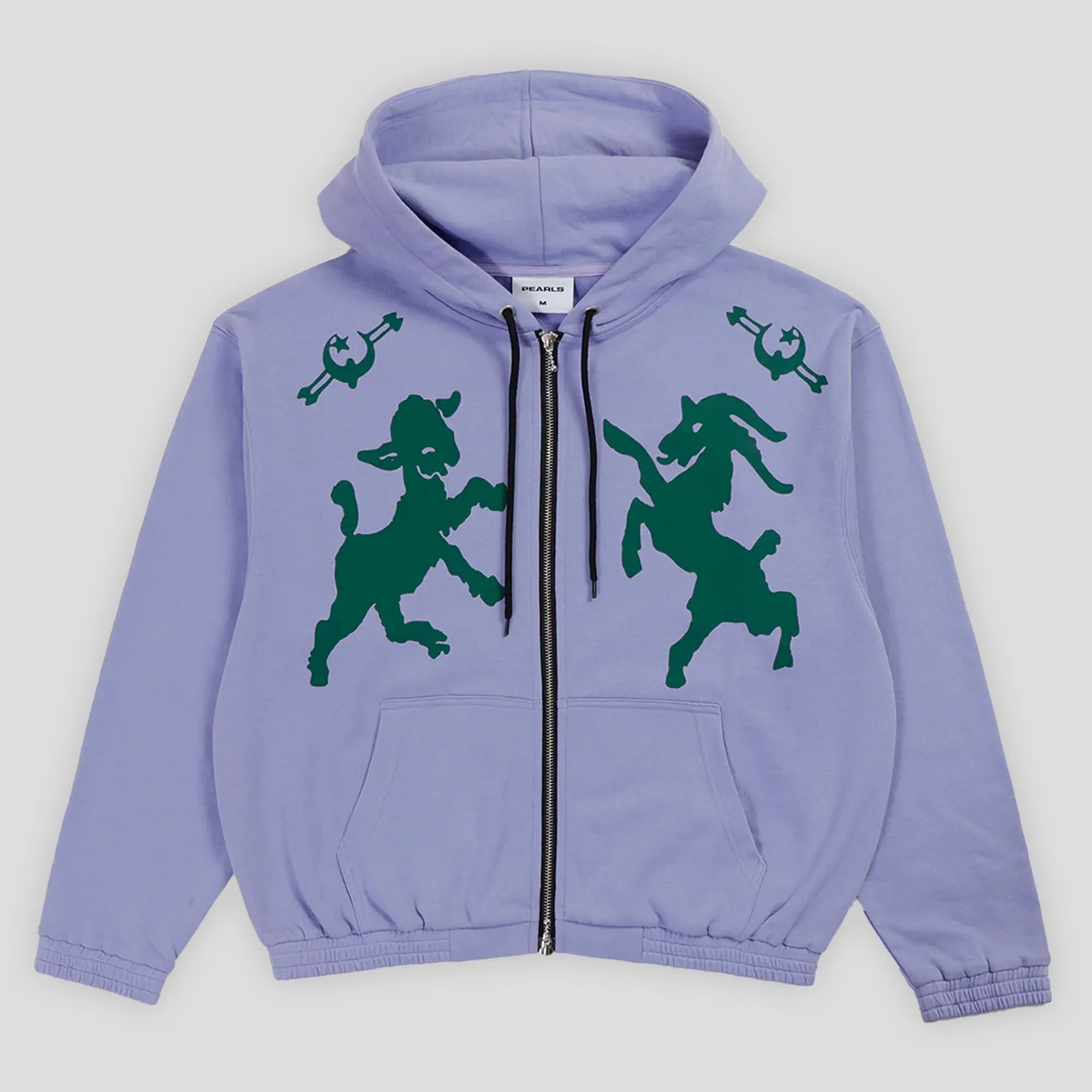 color trend Pearls Skateboards Pagan Zip Hood - Periwinkle