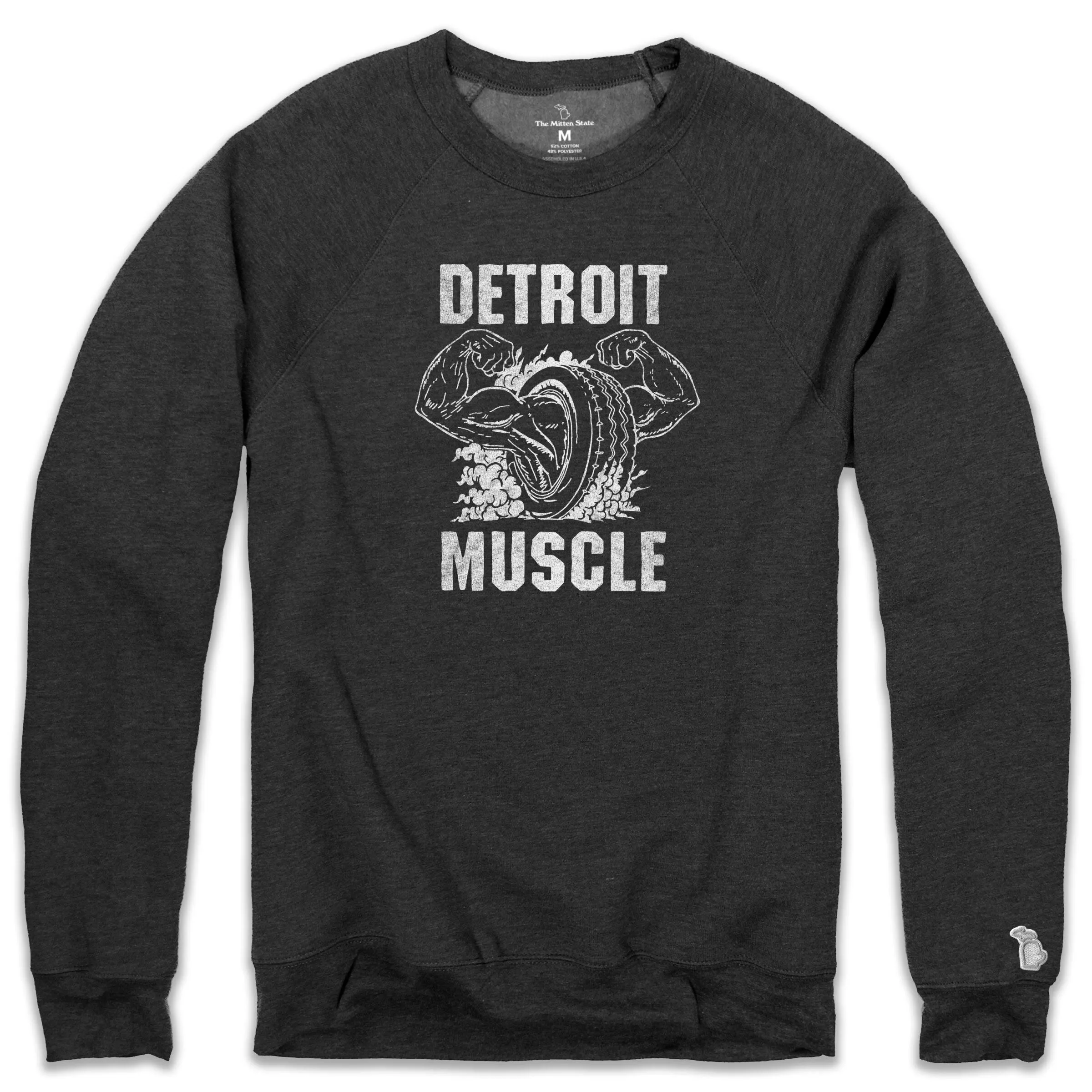 DETROIT MUSCLE FLEECE SWEATSHIRT (UNISEX) product chain toughness Versatile Outfit