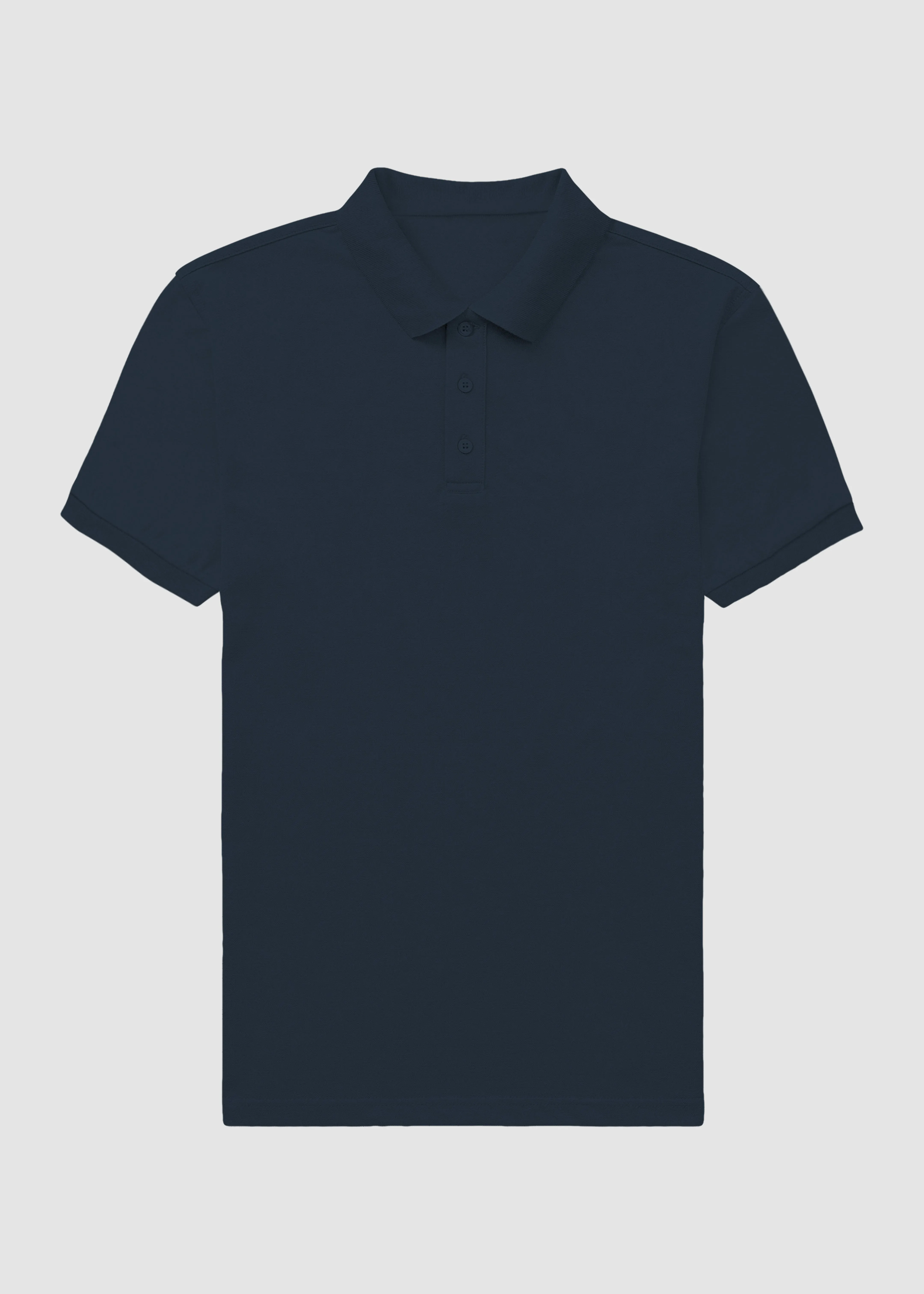Non Iron Navy Blue Men's Polo | MP25