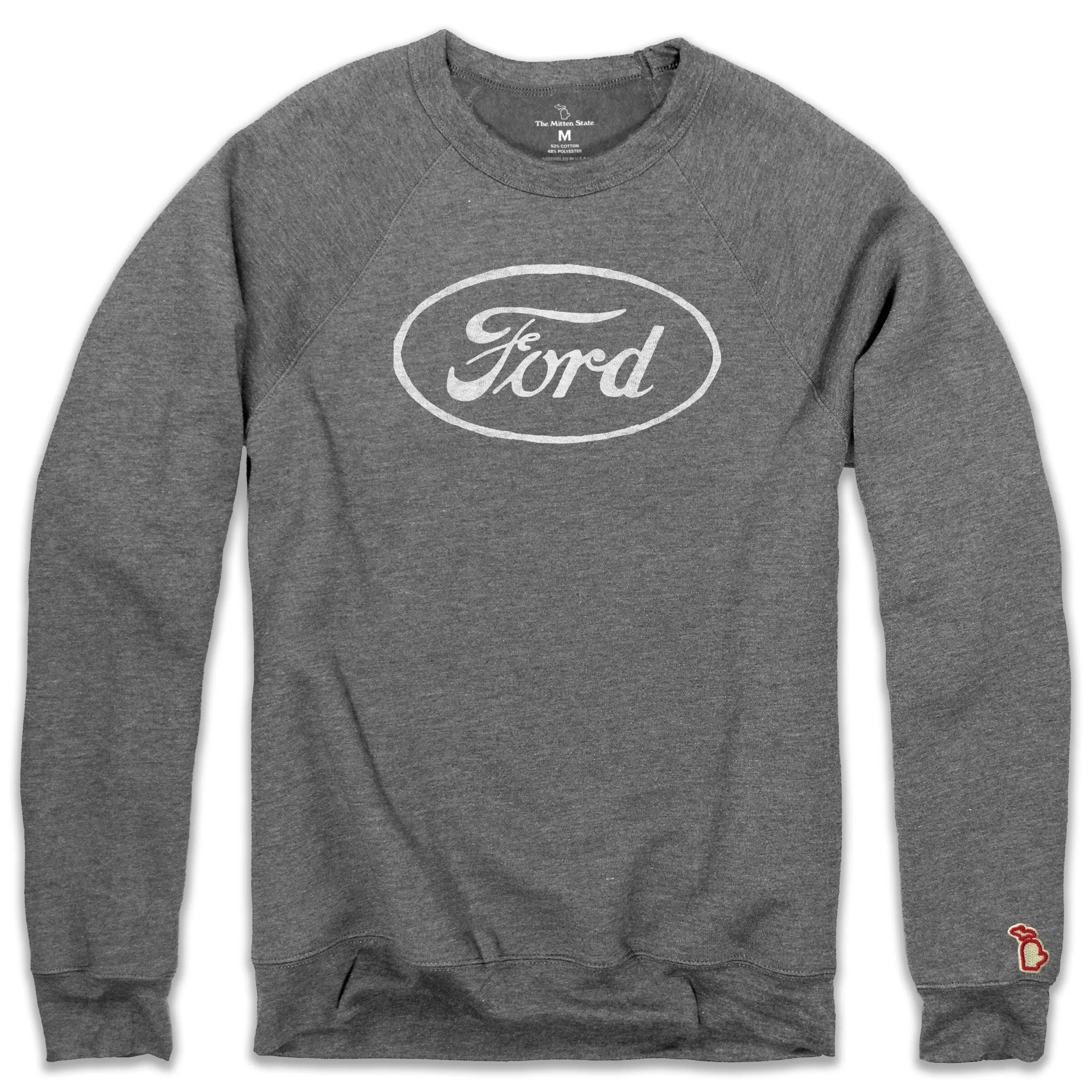 FORD - OVAL FLEECE SWEATSHIRT (UNISEX) Silk product handmade quality